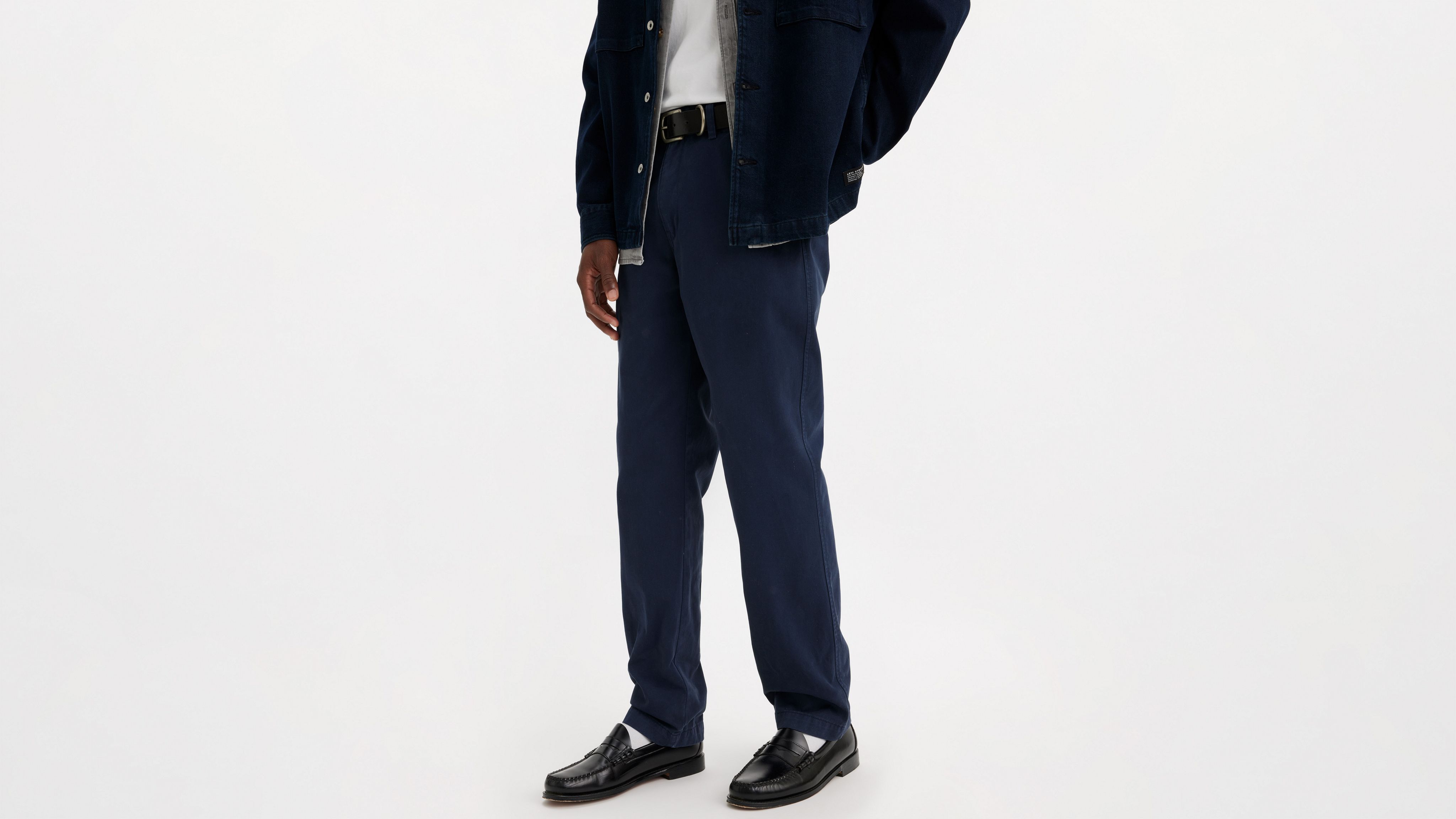 Levi's Xx Chino Authentic Straight Pants In Navy Blazer Soft Garment Dye
