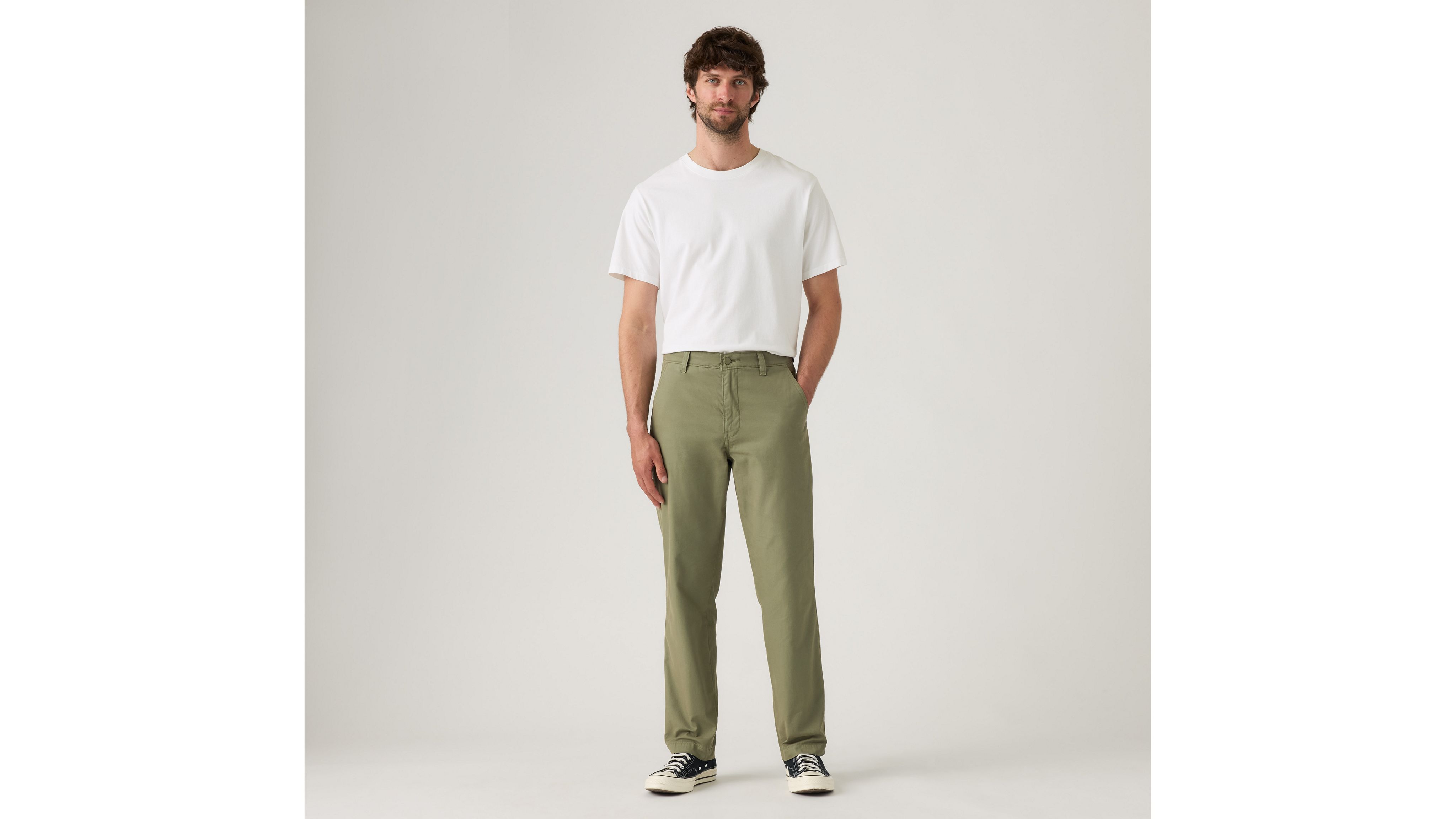 Levi's Xx Chino Authentic Relaxed Pants In Deep Lichen Green