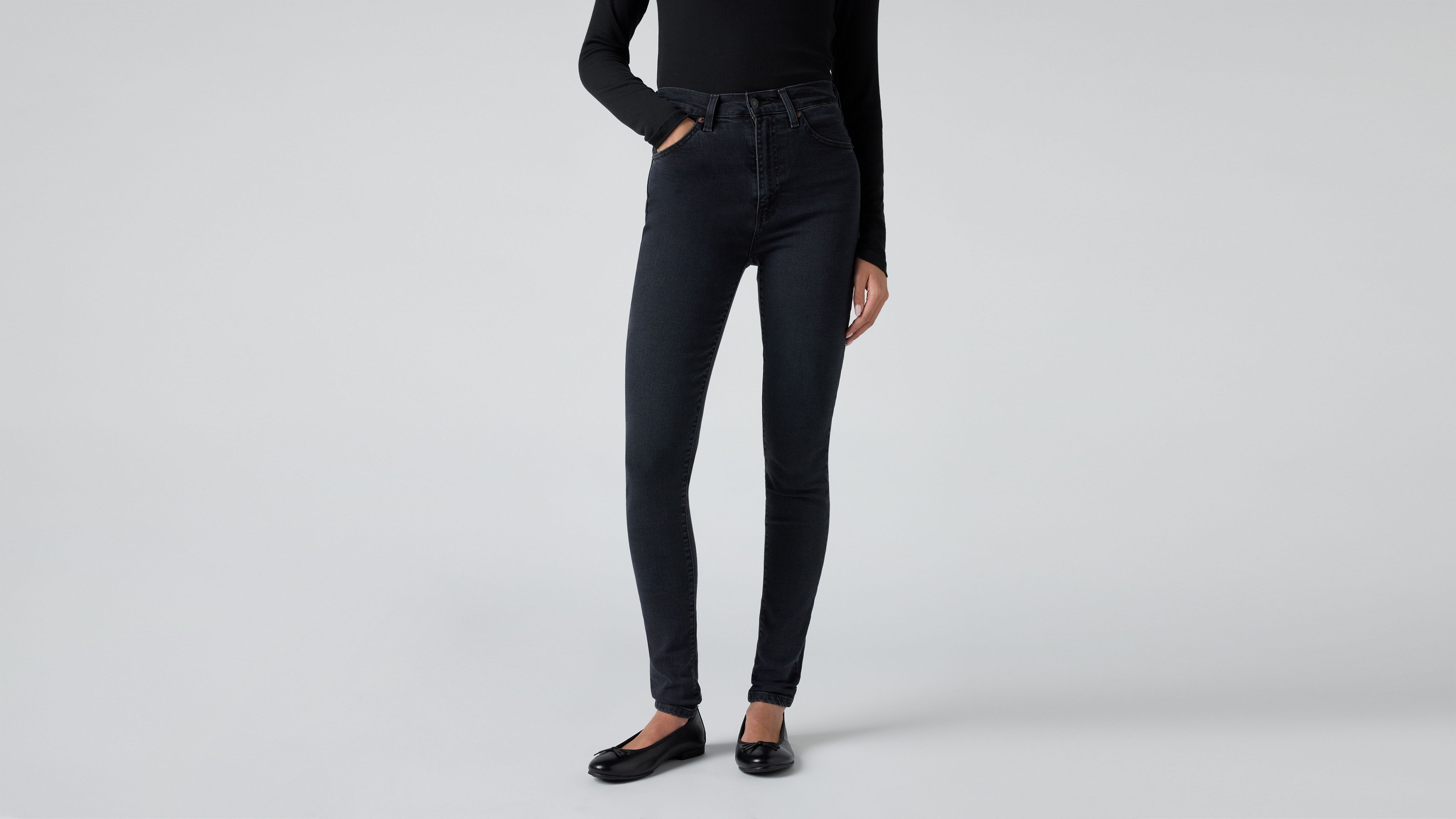 Retro högt skurna Skinny Jeans 2