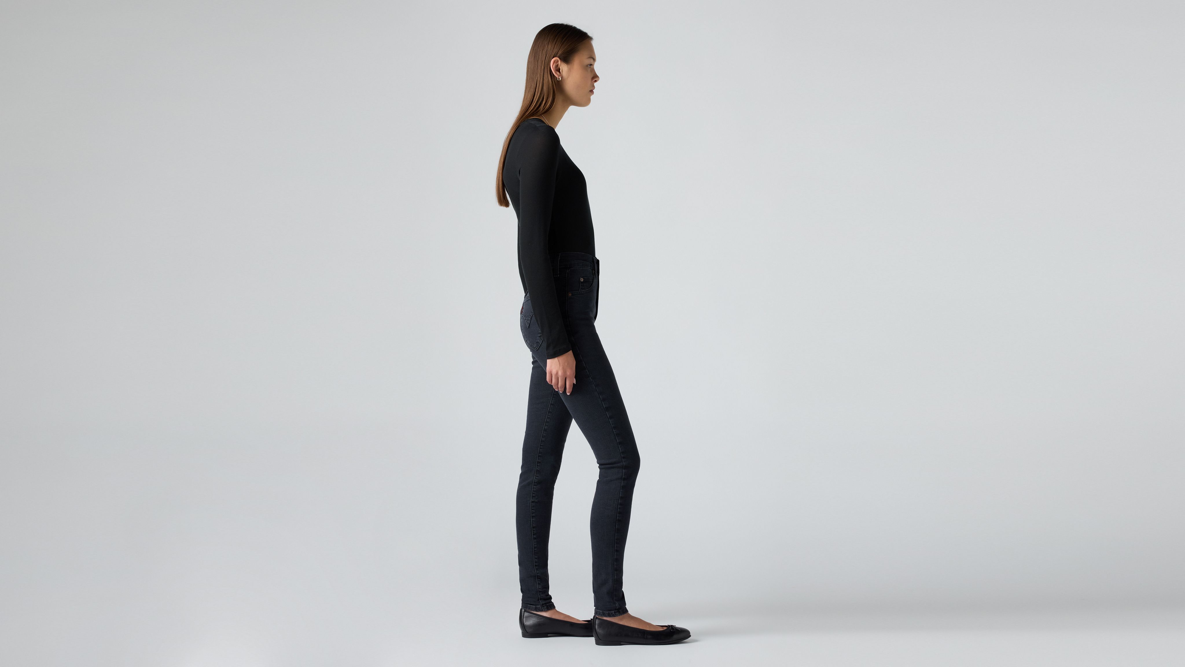 Dżinsy rurki retro z wysokim stanem 4