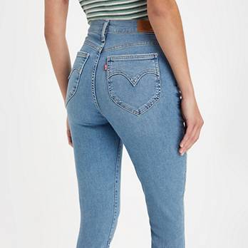 Retro Skinny Jeans mit hohem Bund 4