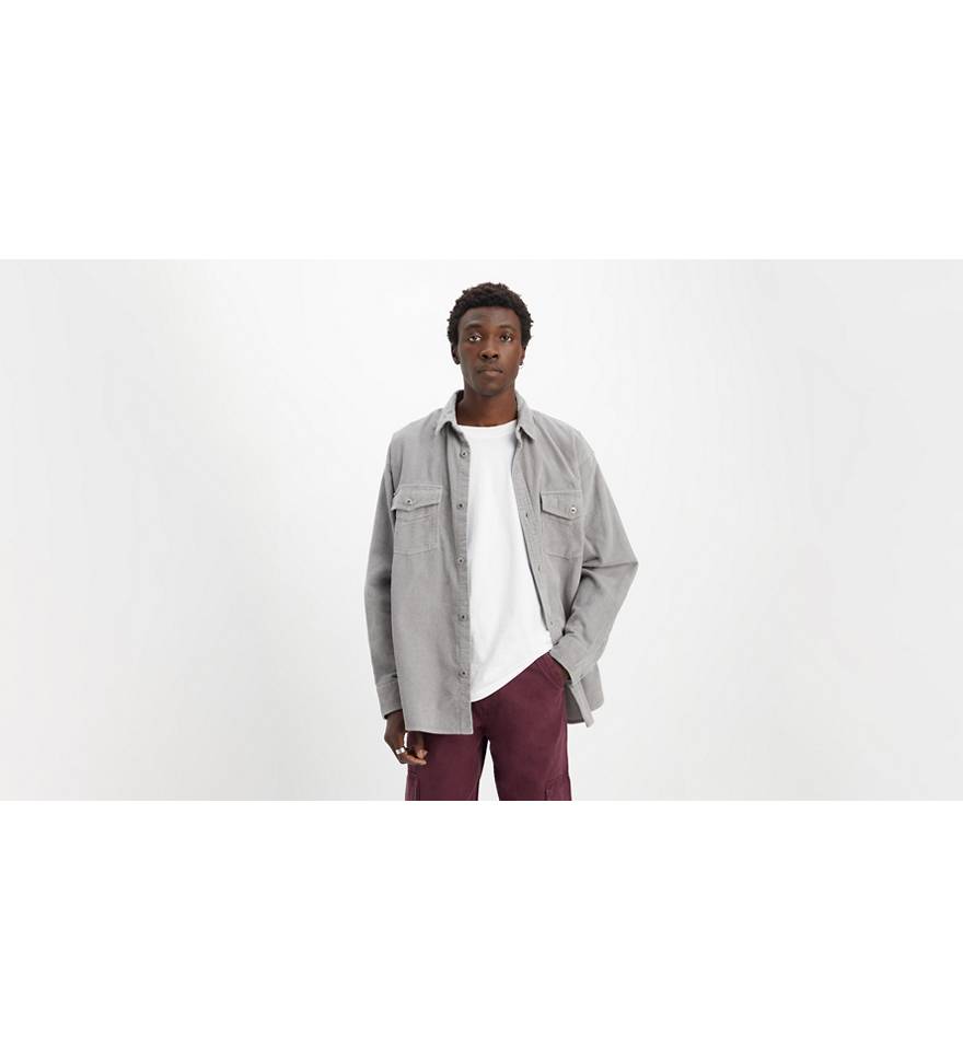 Silvertab™ Two-pocket Corduroy Shirt - Grey | Levi's® US