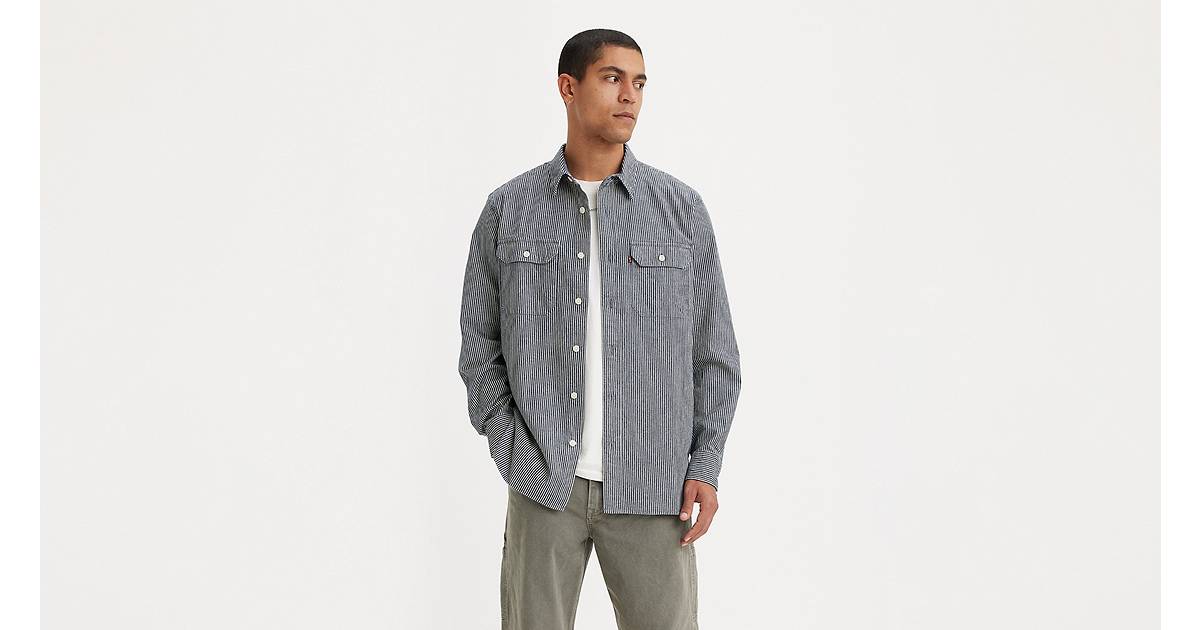 Classic Worker Workwear Shirt - Blue | Levi's® AD