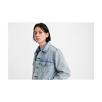 Relaxed Fit Trucker Jacket - Blue | Levi's® GE
