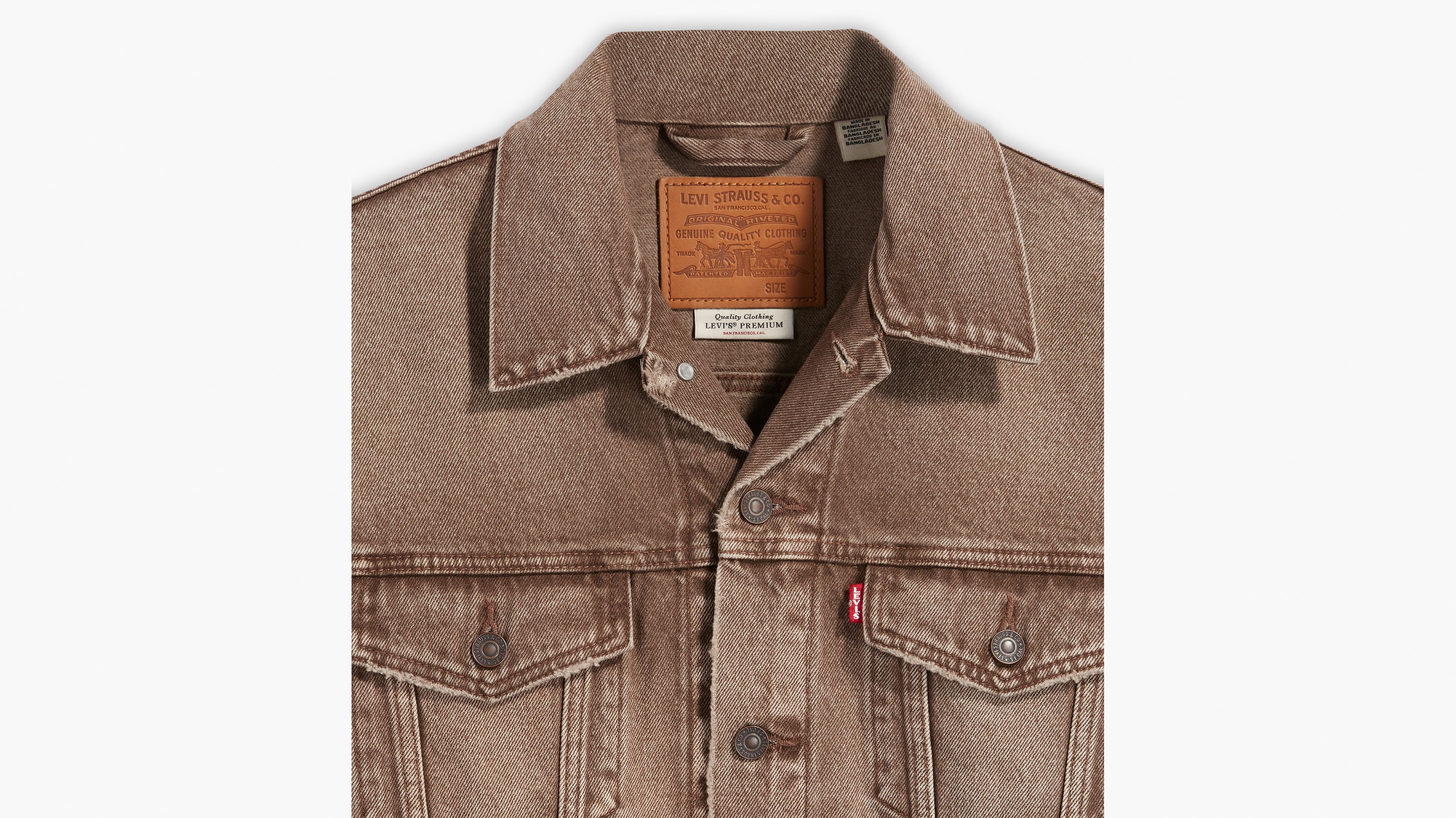 Mens brown levis jacket new arrivals