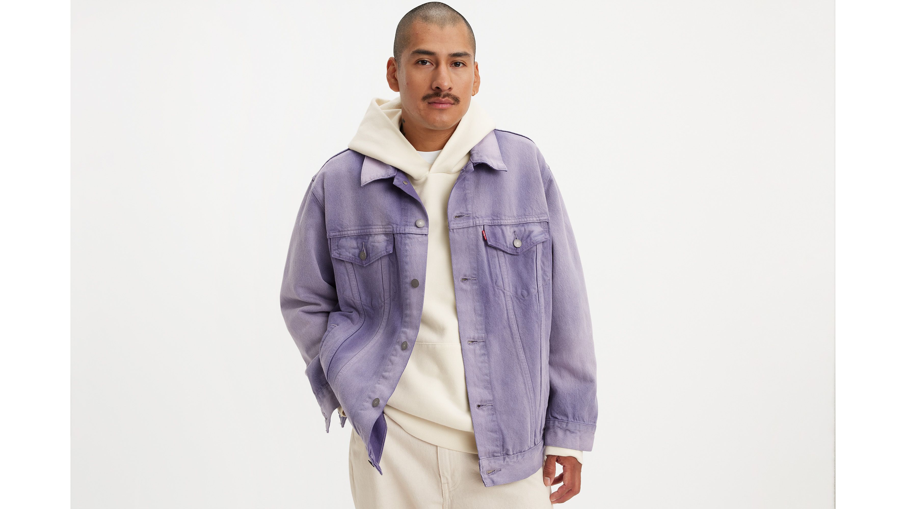 Lavender store denim jacket