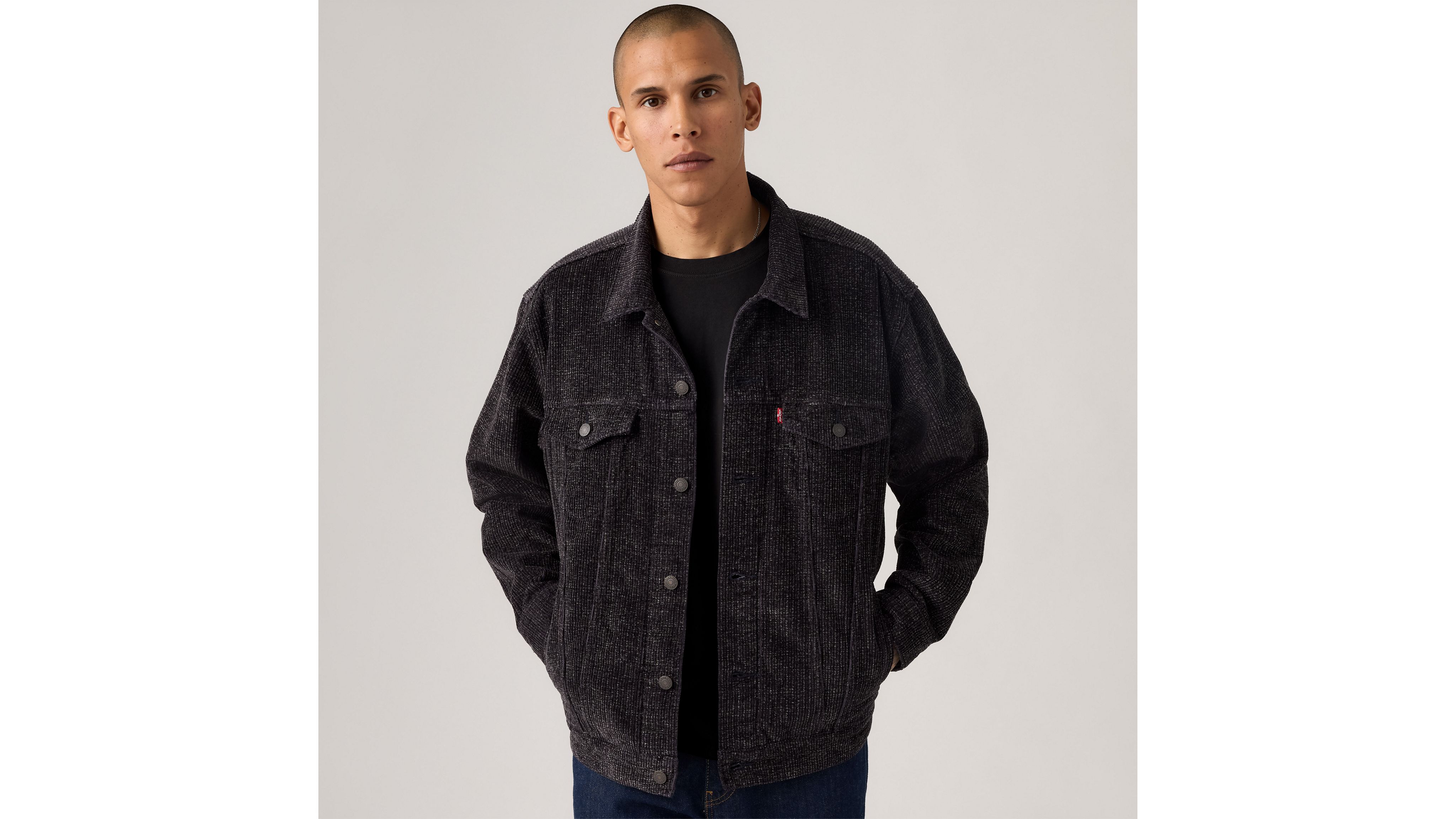 Relaxed Fit Corduroy Trucker Jacket 1