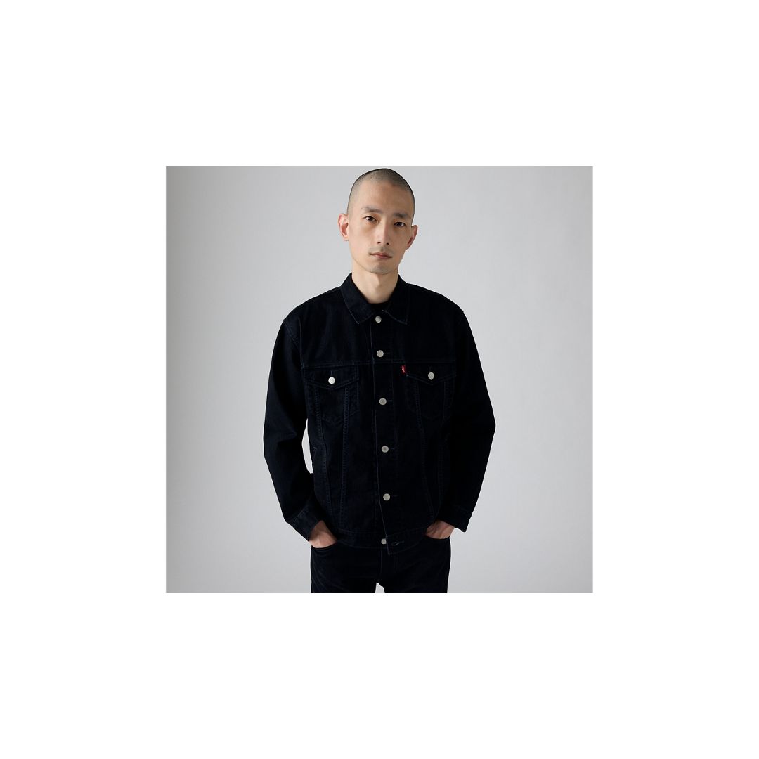 Levi's Relaxed Fit Trucker Jacket In Black