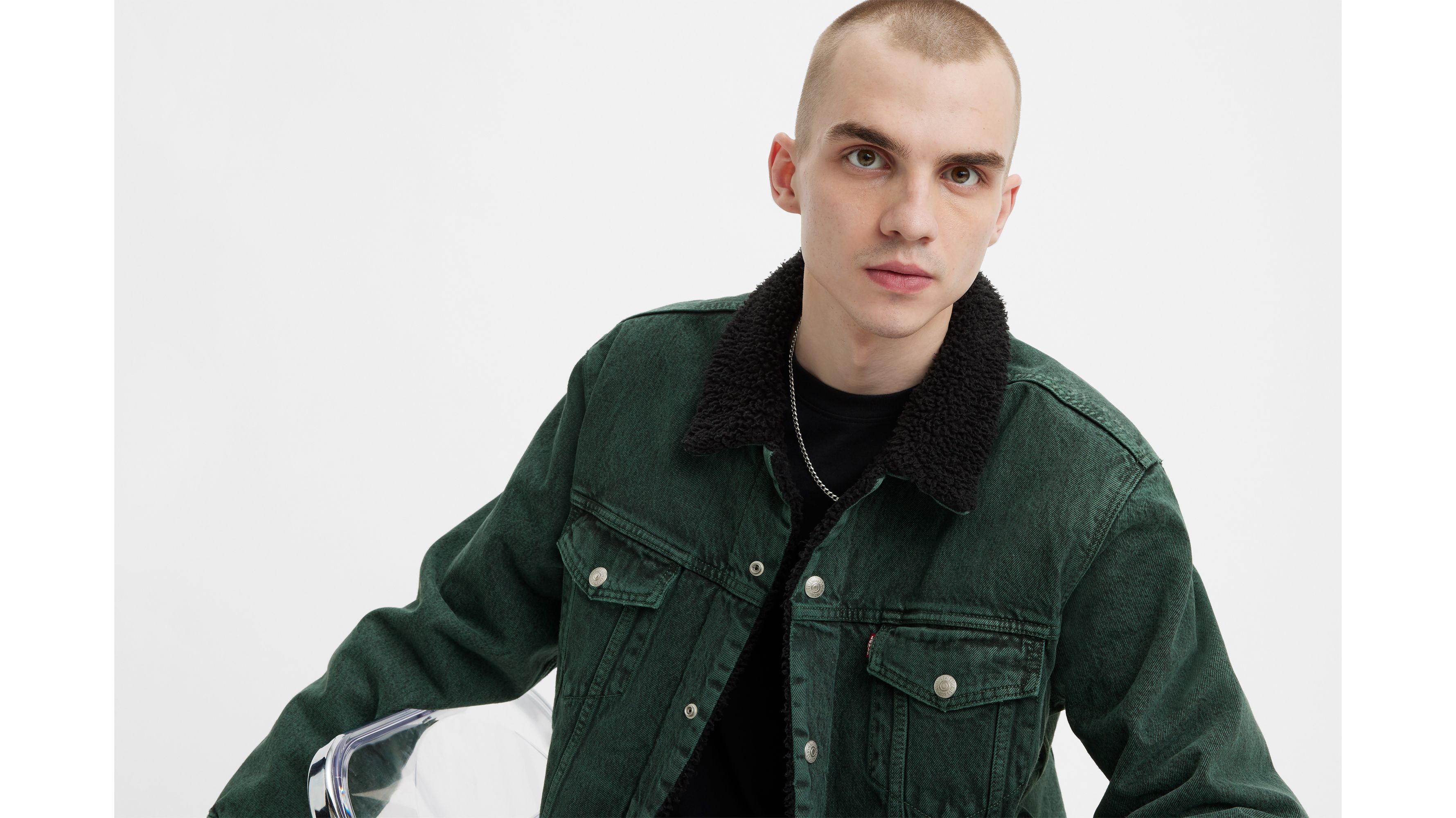 Relaxed Fit Sherpa Trucker Jacket 4