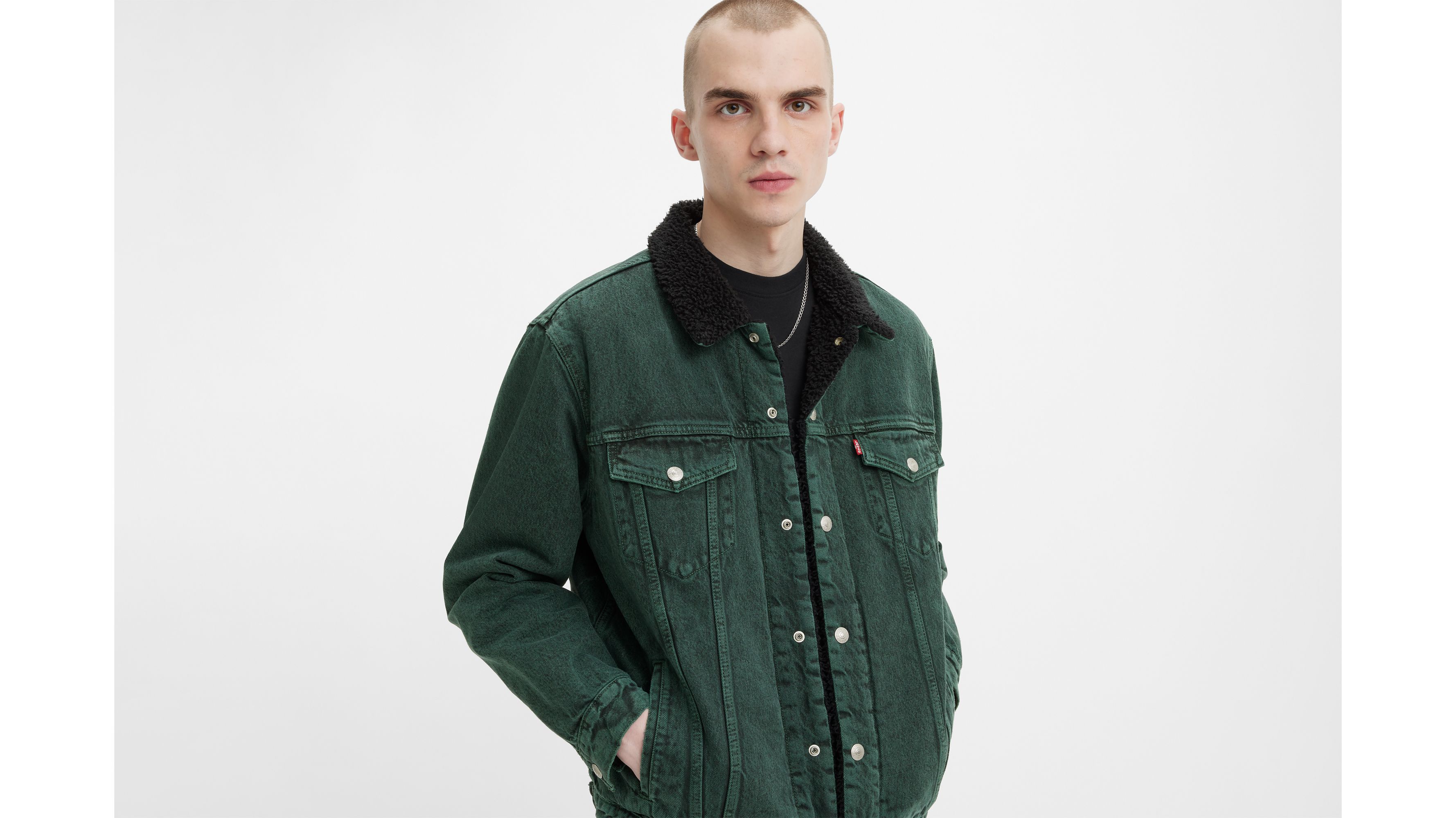 Levis sherpa deals jacket go set