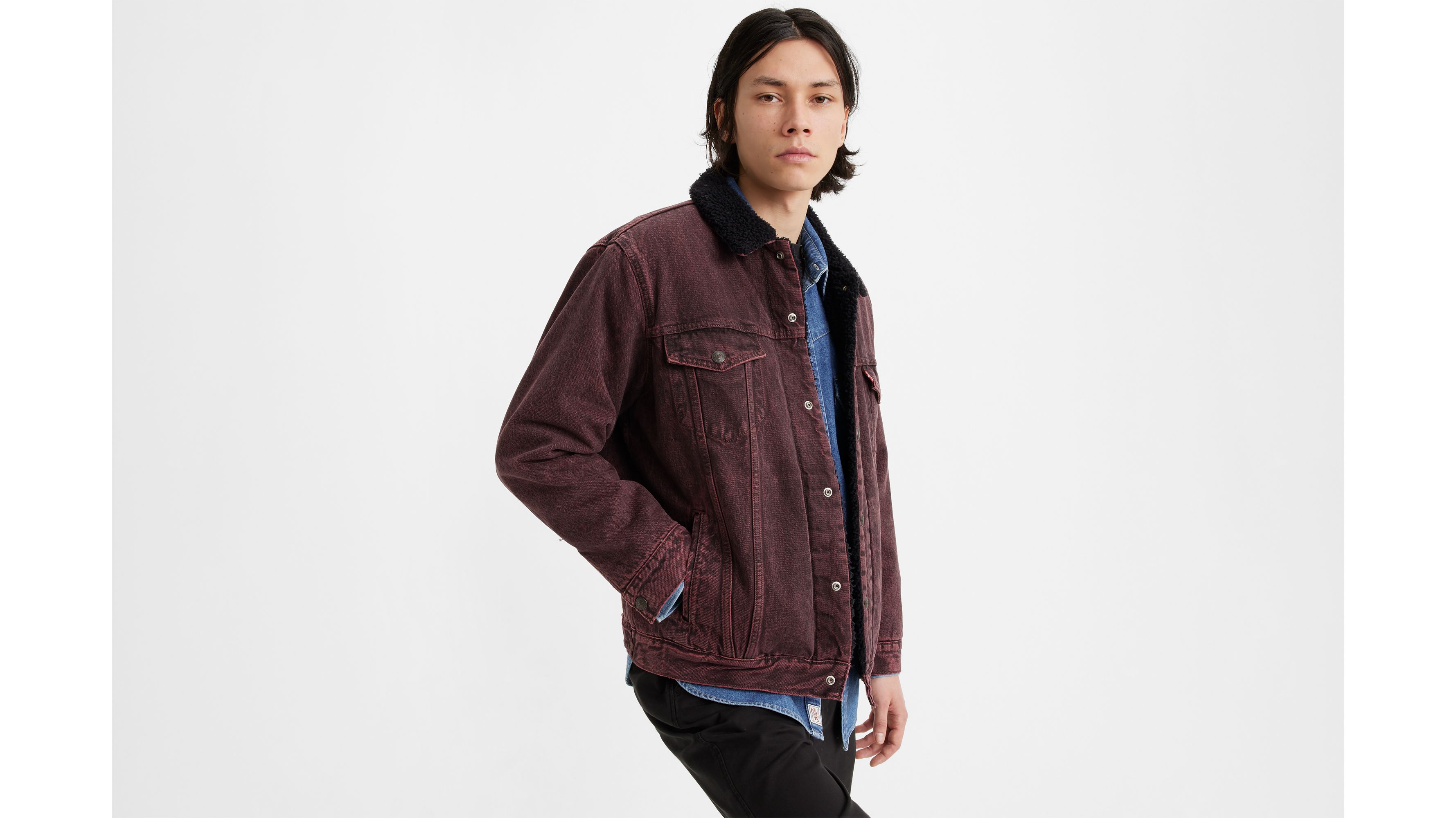 Relaxed Fit Sherpa Trucker Jacket 1