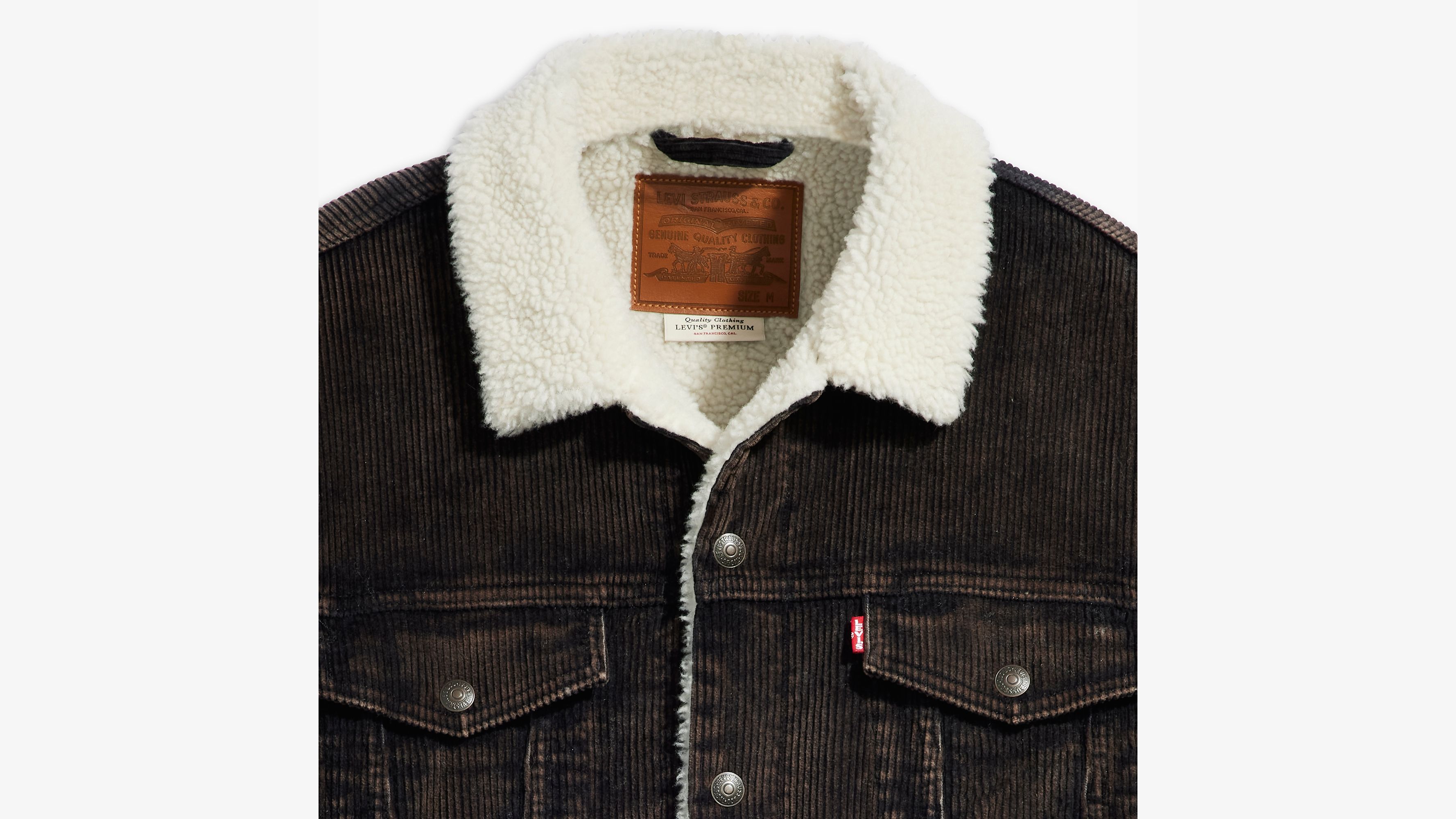 Relaxed Fit Corduroy Sherpa Trucker Jacket 6