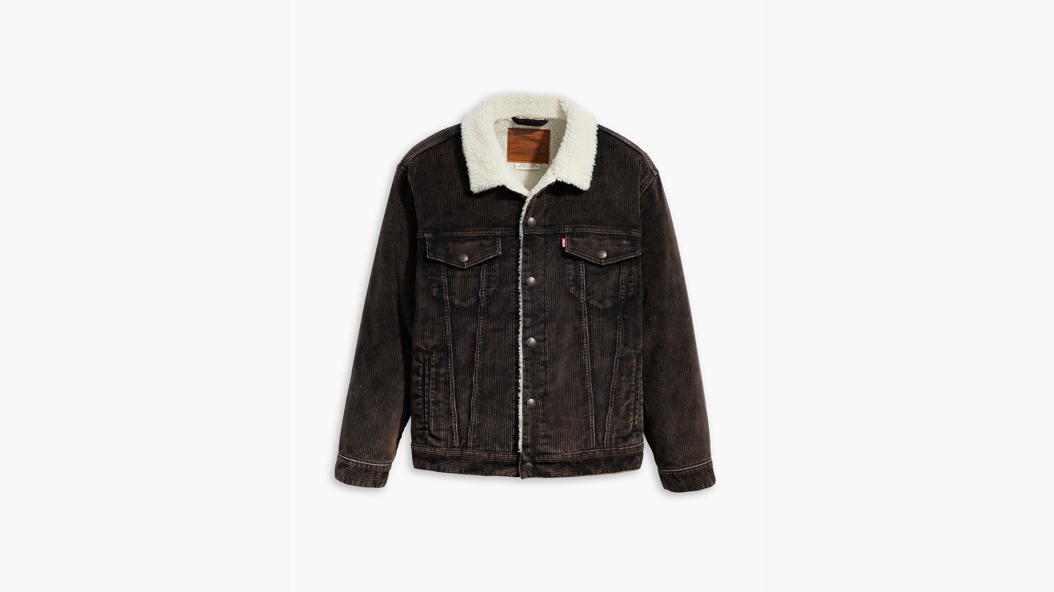 Relaxed Fit Corduroy Sherpa Trucker Jacket 5