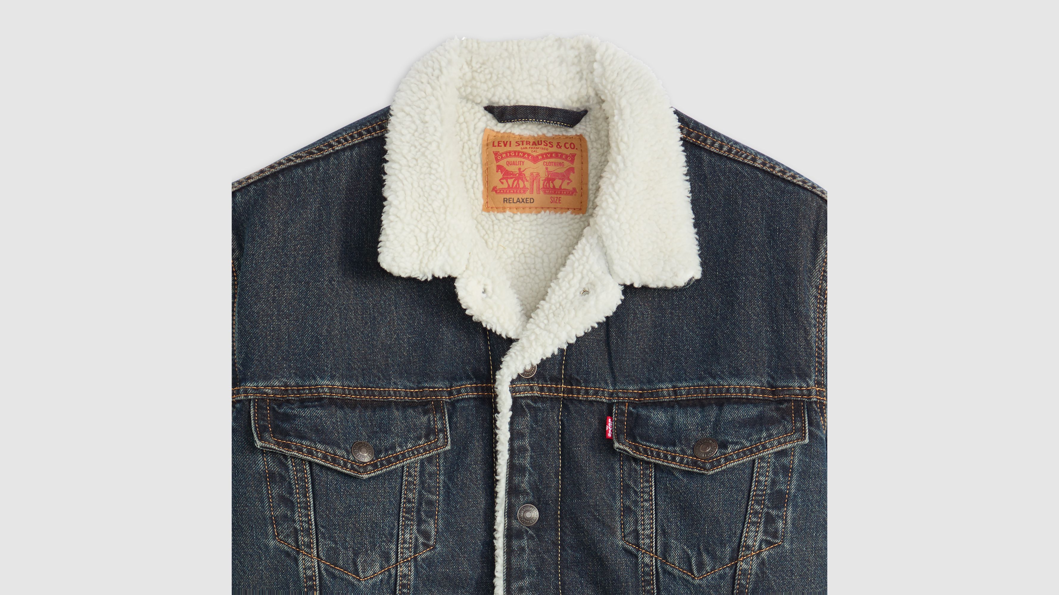 Relaxed Fit Sherpa Trucker Jacket