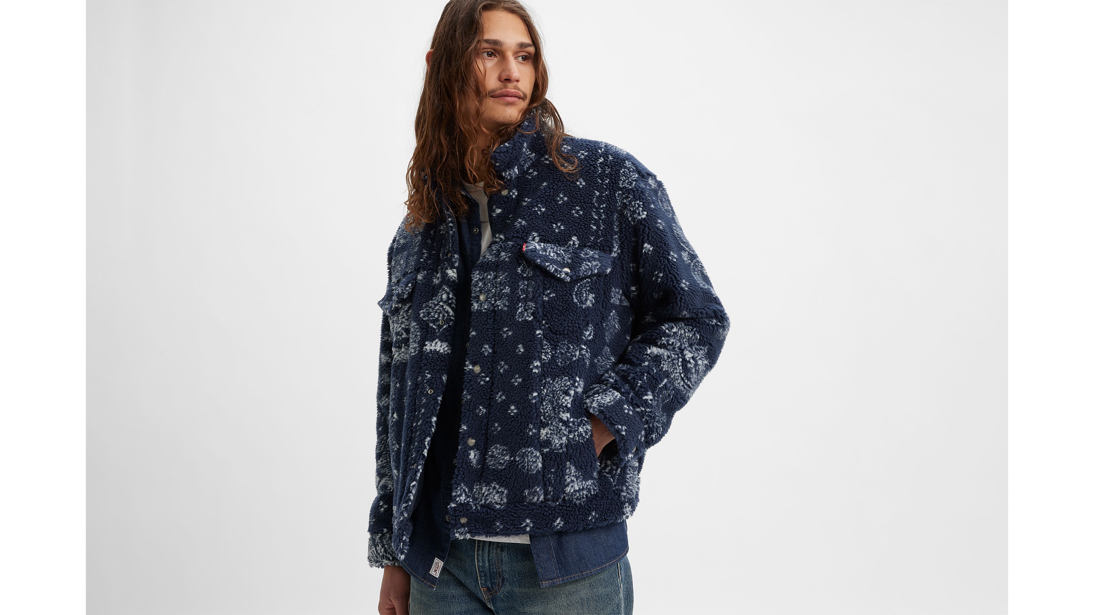 Relaxed Fit Cozy Sherpa Trucker Jacket 1