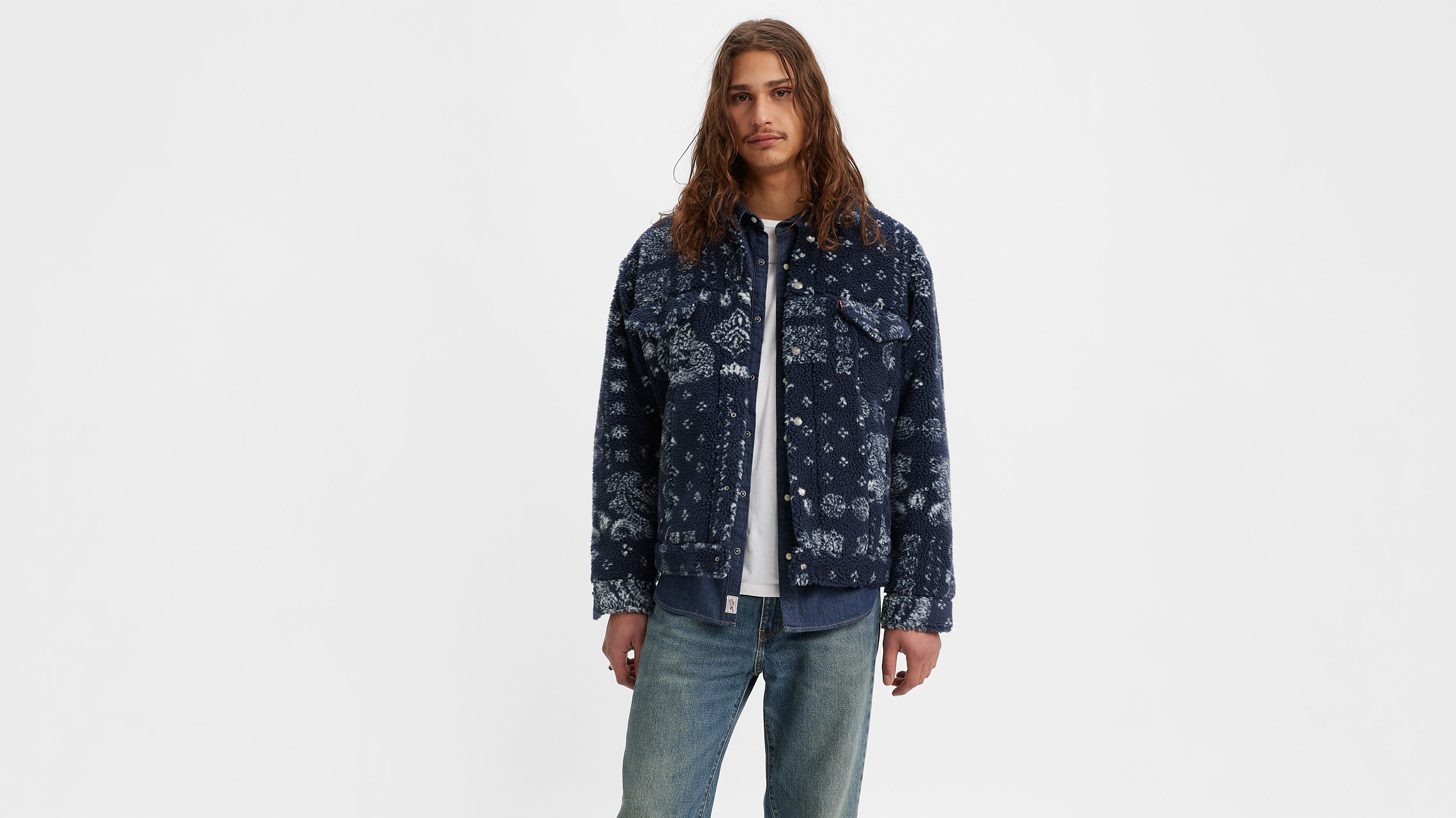 Relaxed Fit Cozy Sherpa Trucker Jacket 2