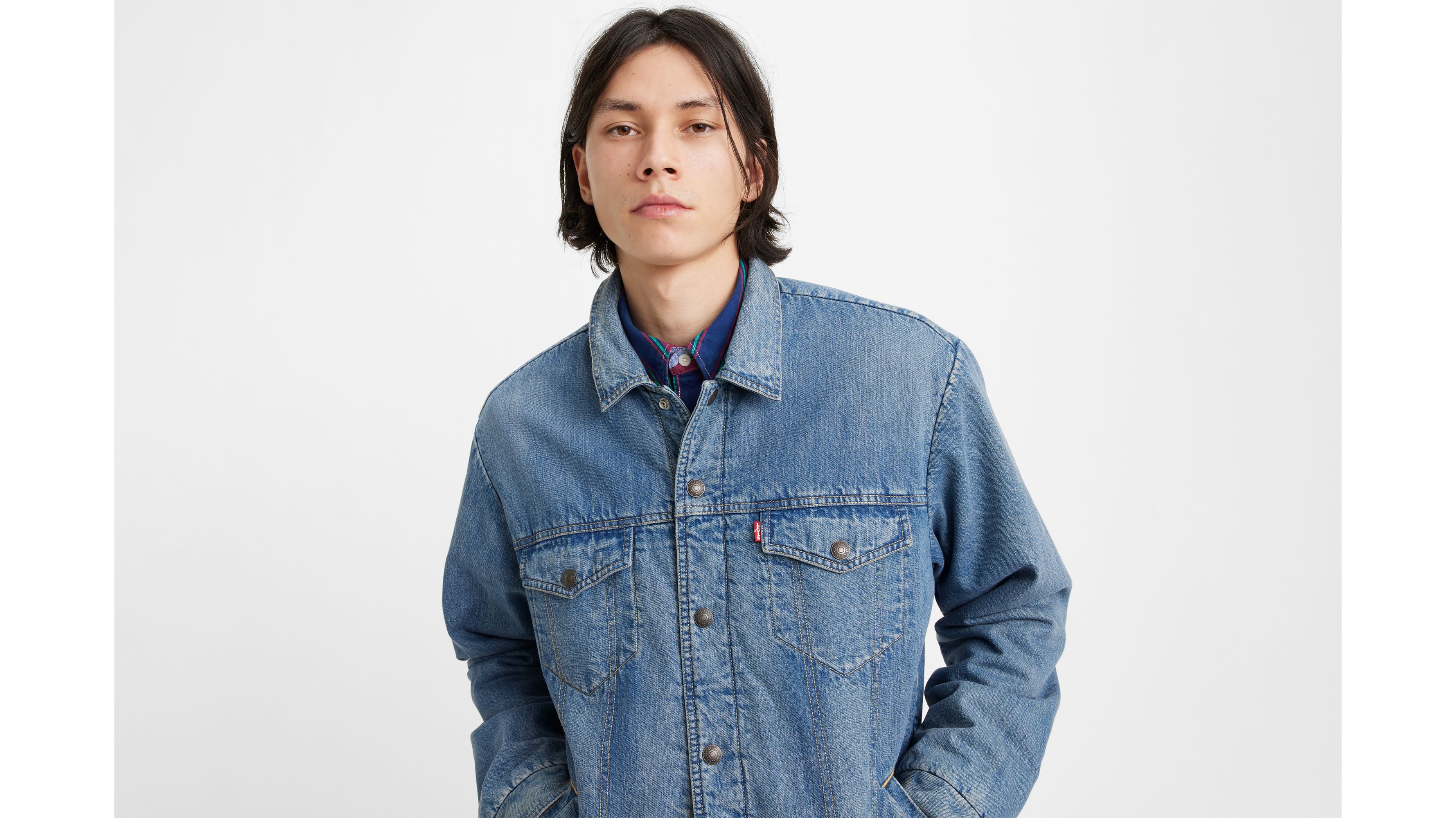 Light Weight Puffer Truck Jacket - Blue | Levi's® EE