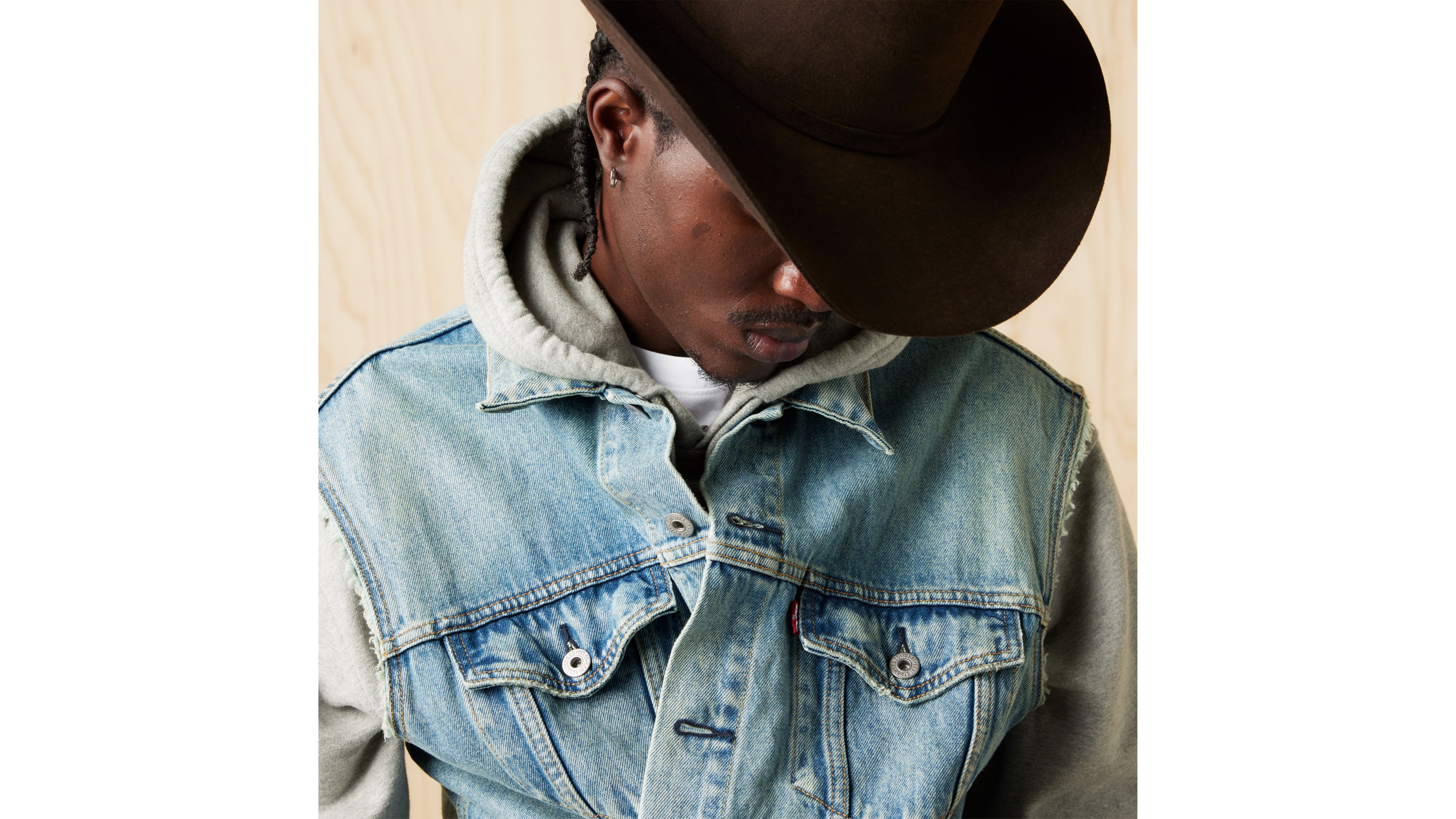 Veste jean trucker online levis