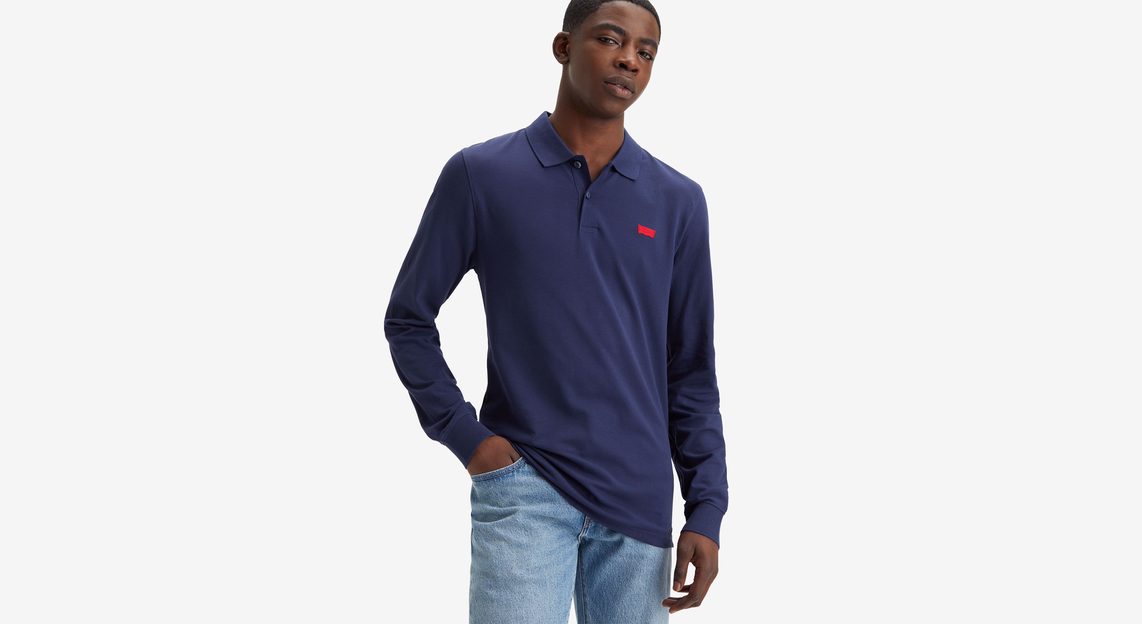 Levi's long cheap sleeve polo shirt