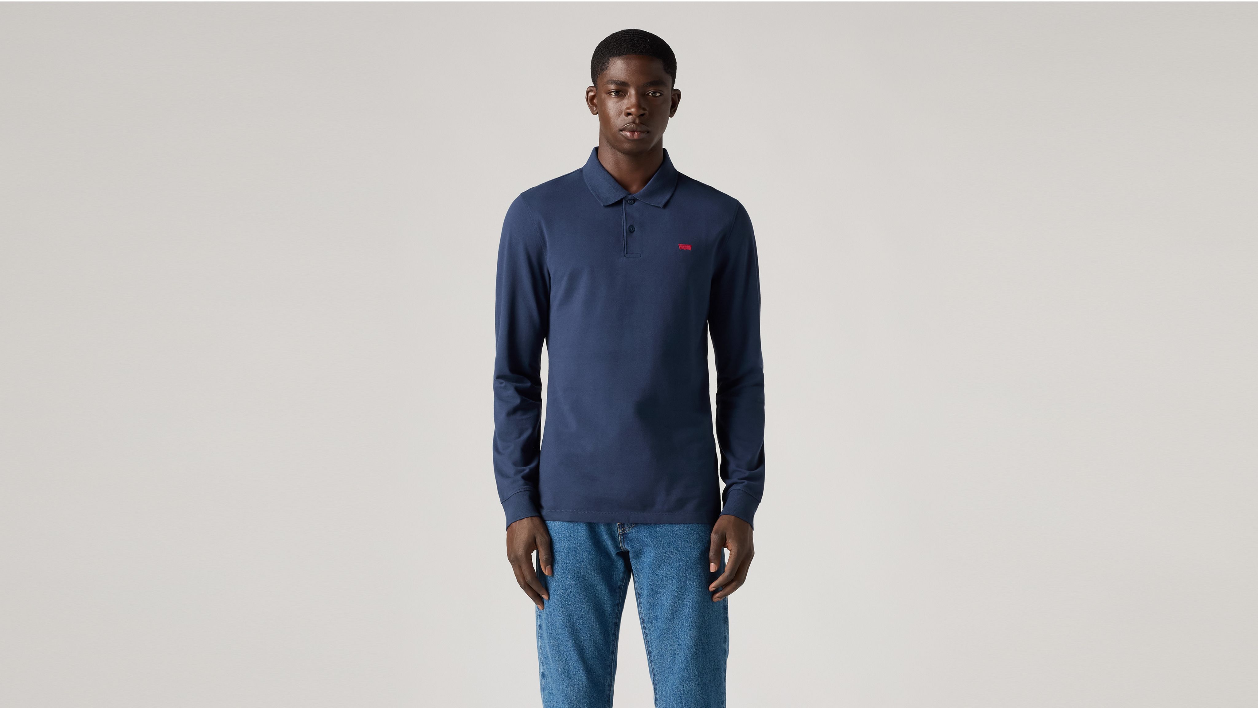 Slim Housemark Polo met lange mouwen 4