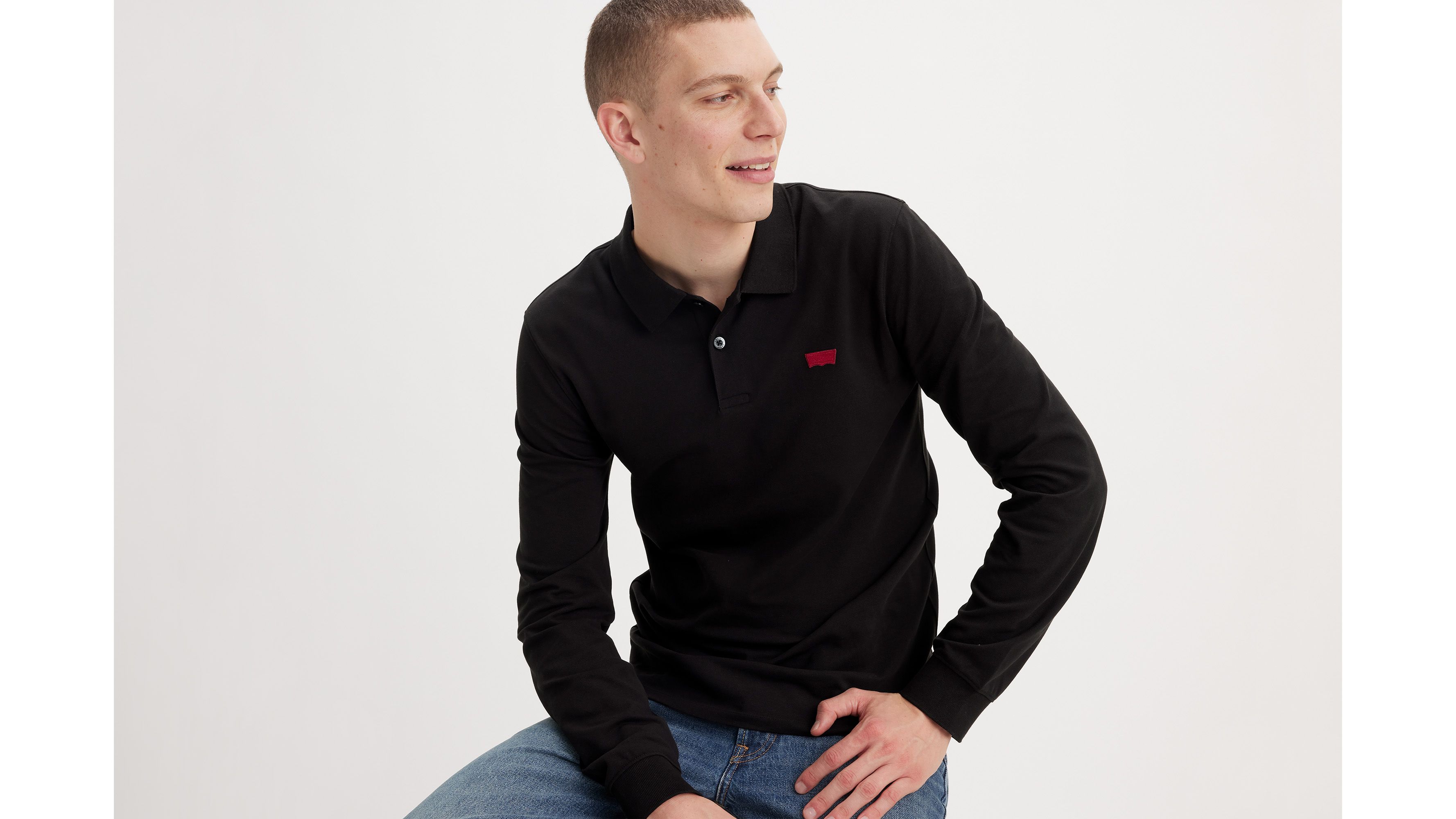 Long Sleeve Slim Housemark Polo 1