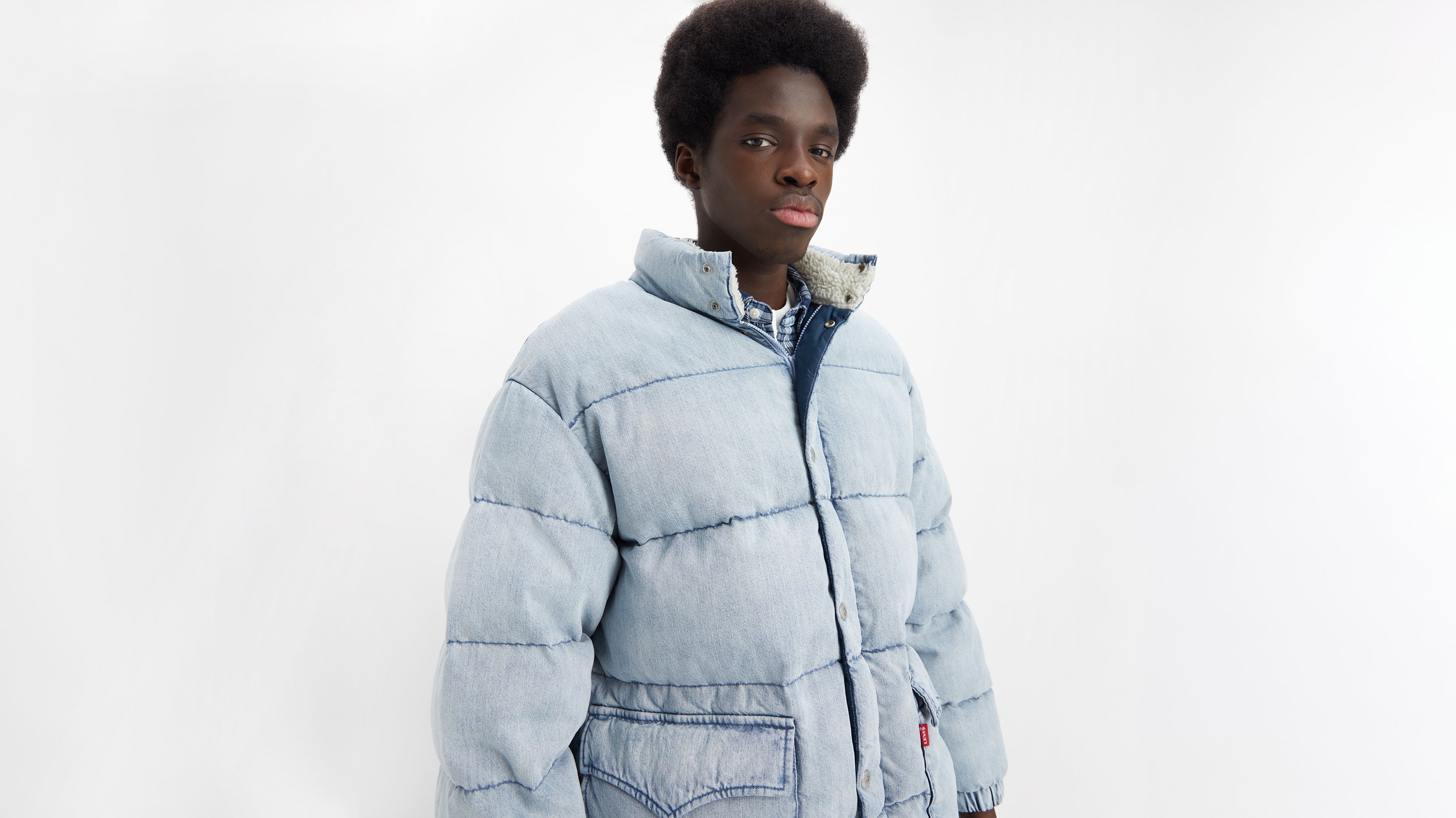 Western Super Puffer Jacket - Blue | Levi's® US