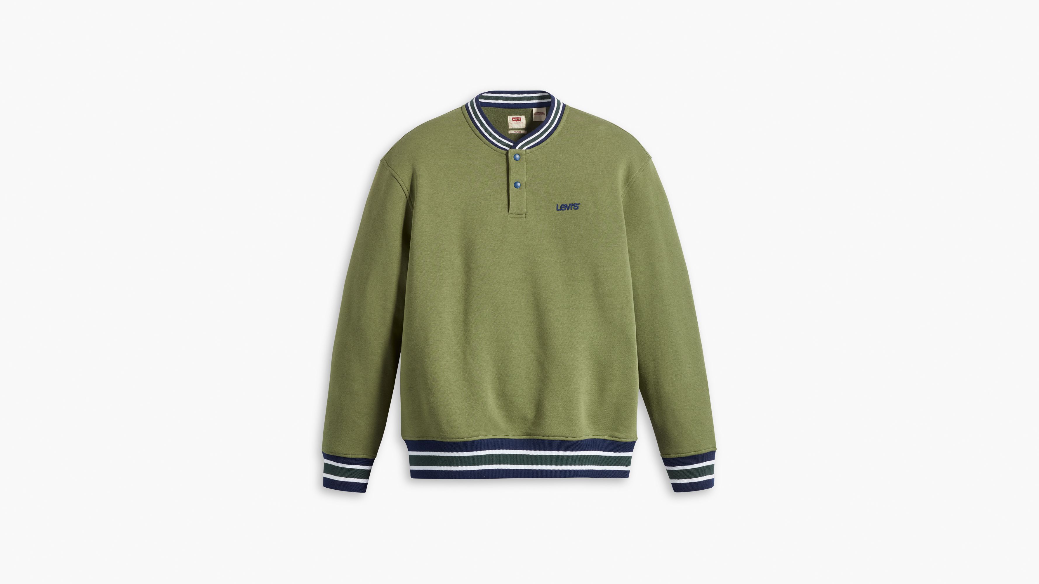 Snap Crewneck Sweatshirt 3