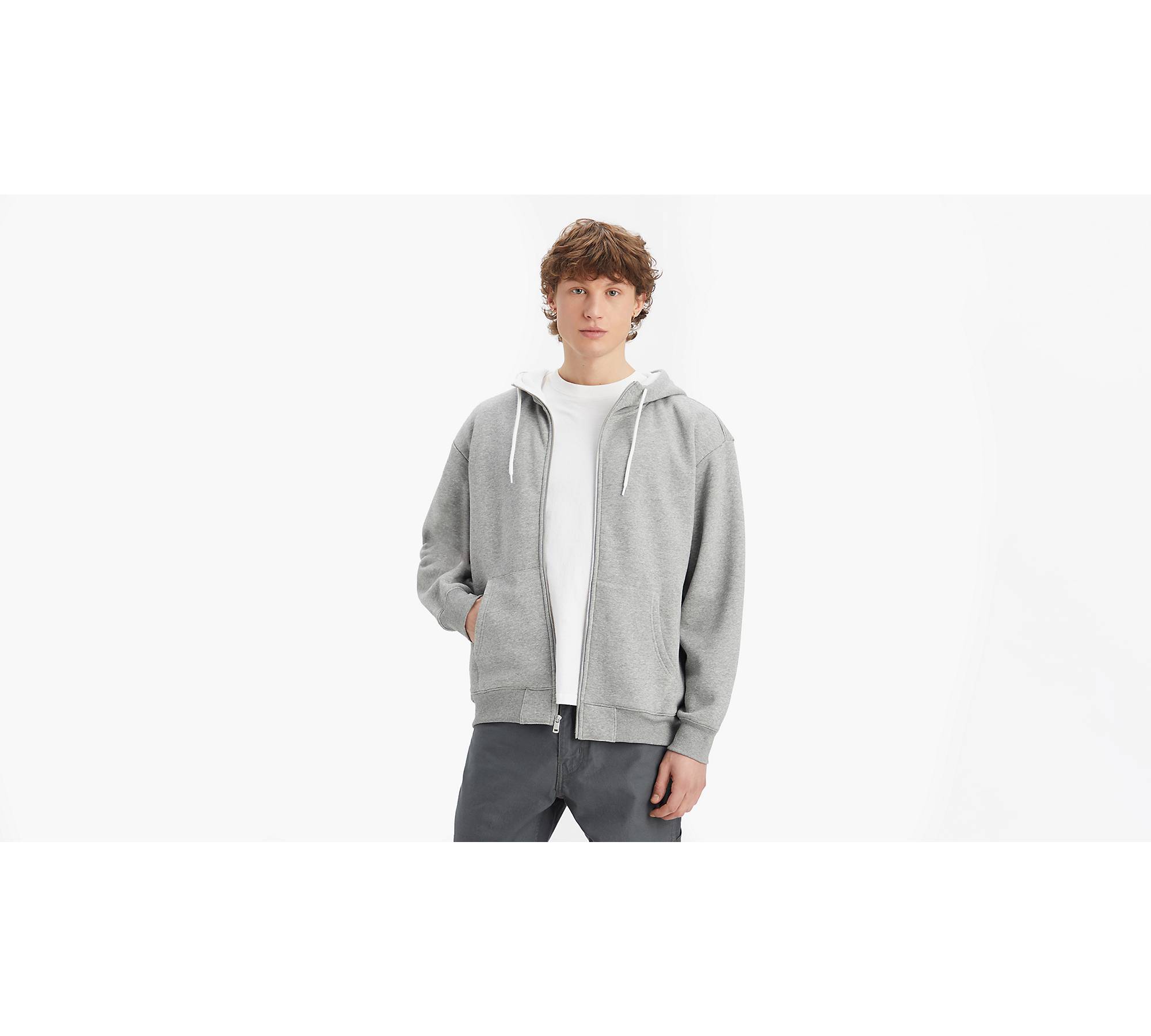 Workwear Zip-up Hoodie Sweatshirt - Grey | Levi's® CA