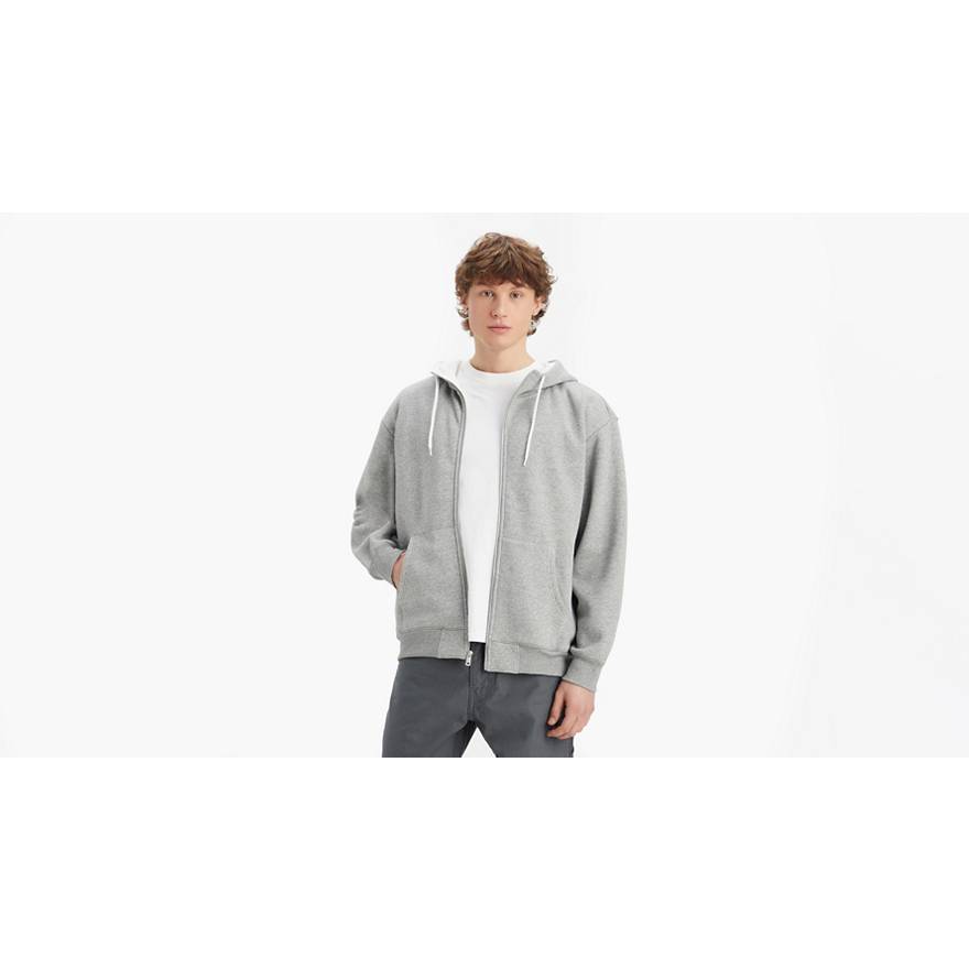 Workwear Zip-up Hoodie Sweatshirt - Grey | Levi's® US