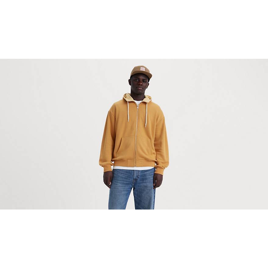 Workwear Zip-up Hoodie Sweatshirt - Yellow | Levi's® US