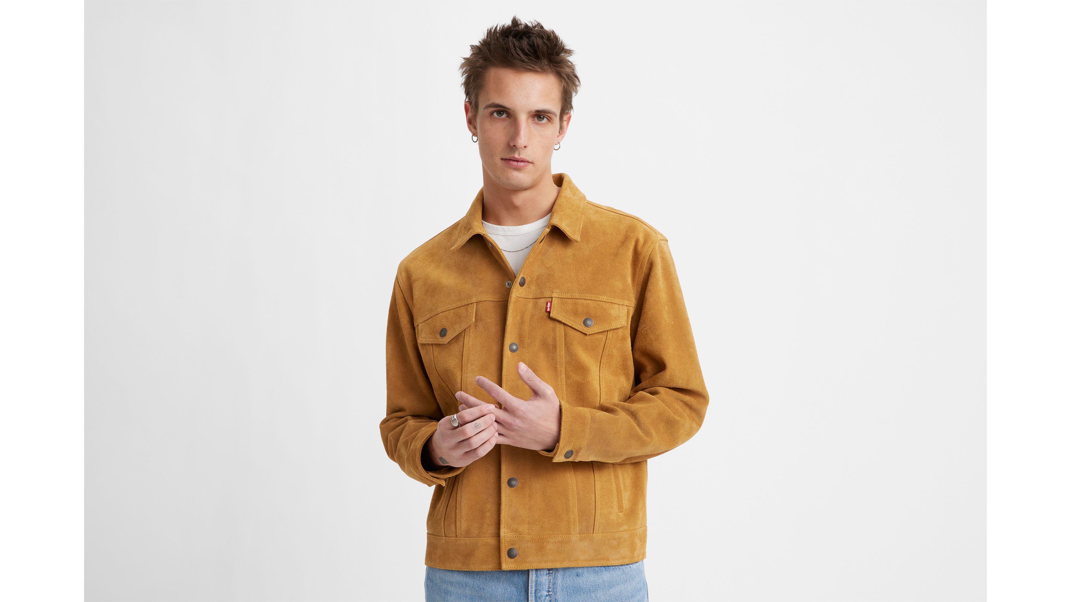 Highland Suede Trucker Jacket - Brown | Levi's® US