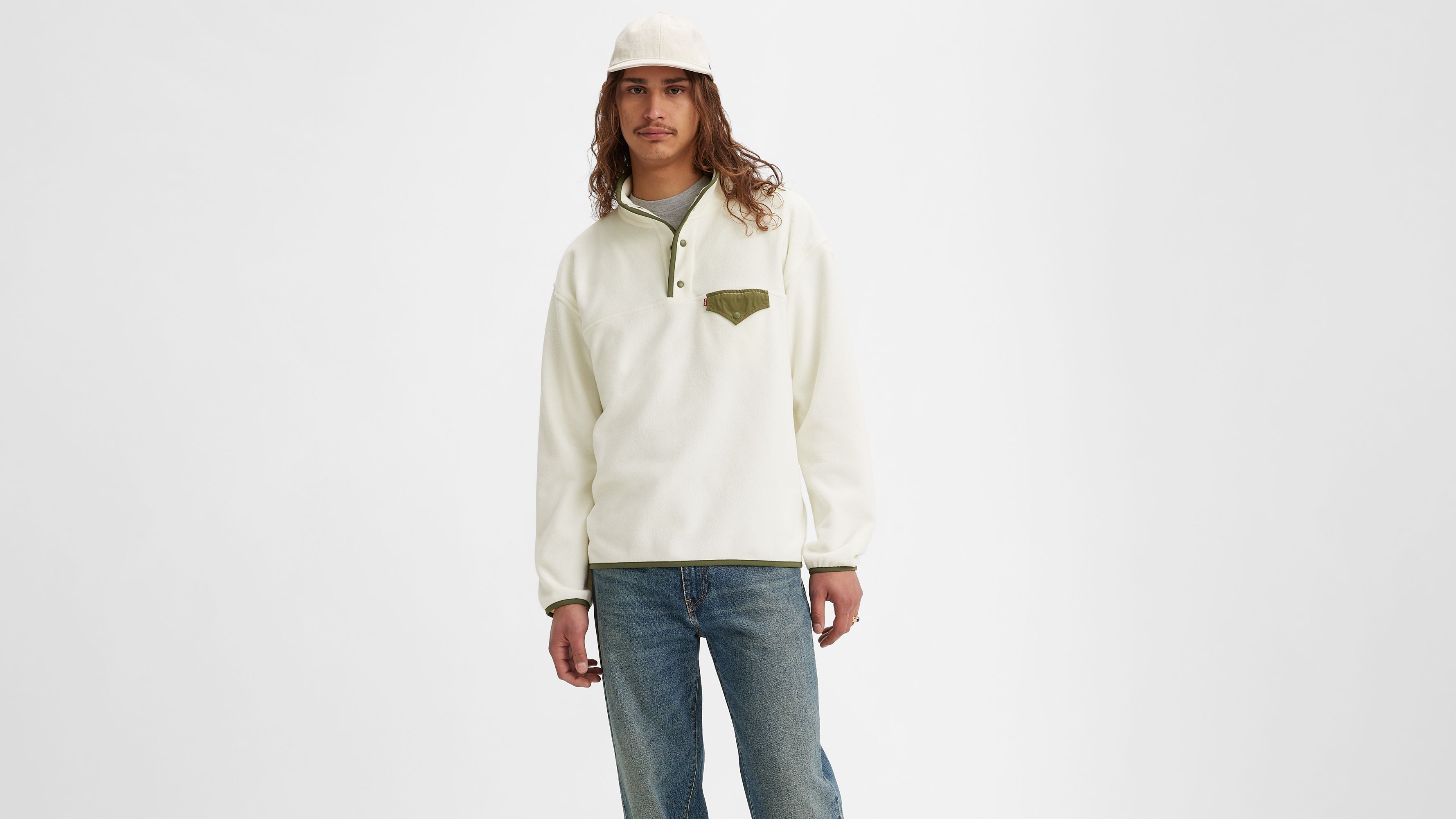 Barstow Fleece Snap Up Sweatshirt 1