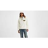 Barstow Fleece Snap Up Sweatshirt - White | Levi's® US