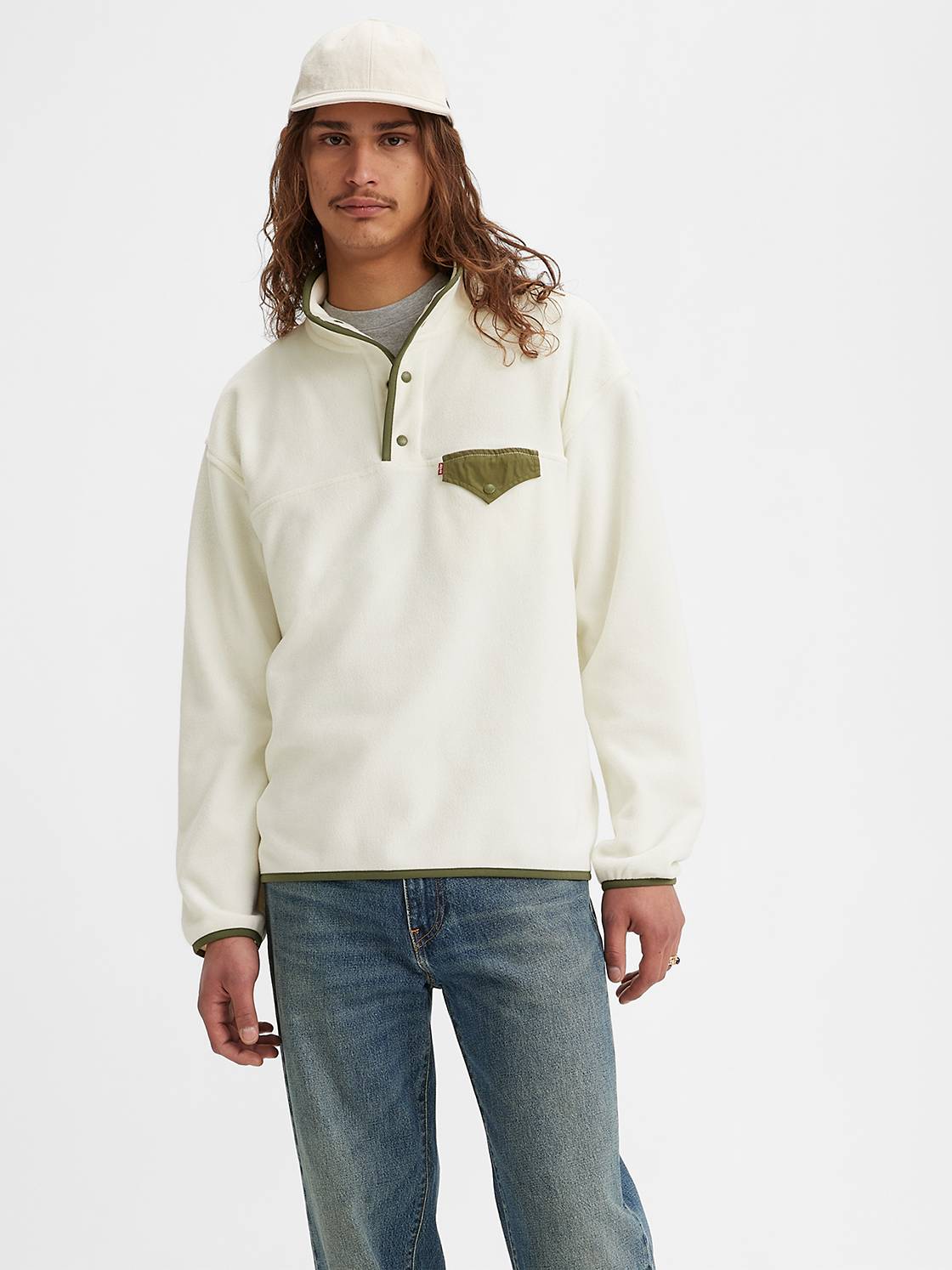 Barstow Fleece Snap Up Sweatshirt 1