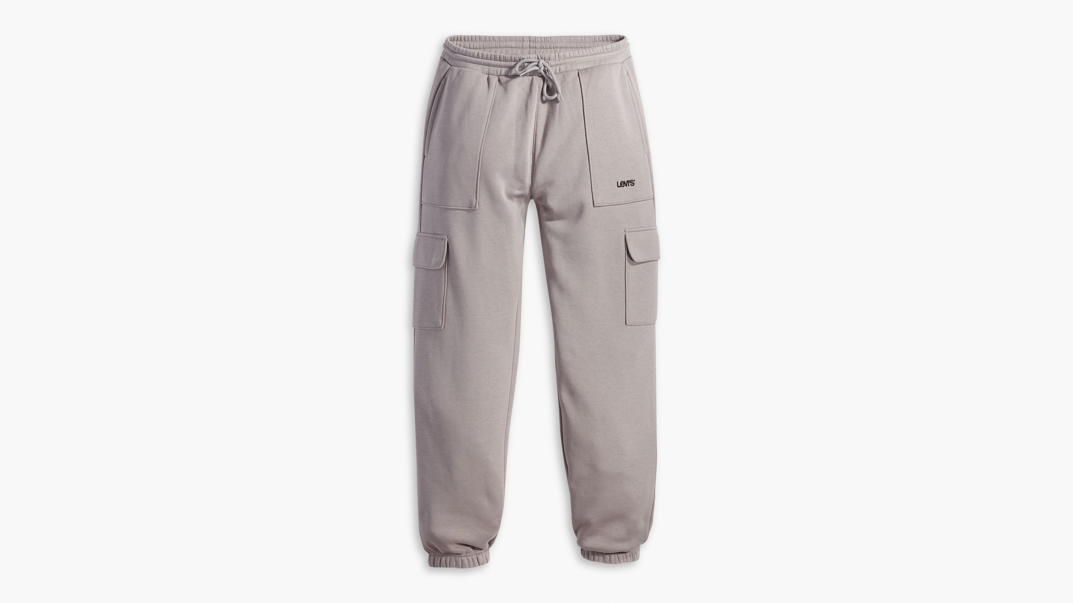 Grey cargo hot sale sweatpants