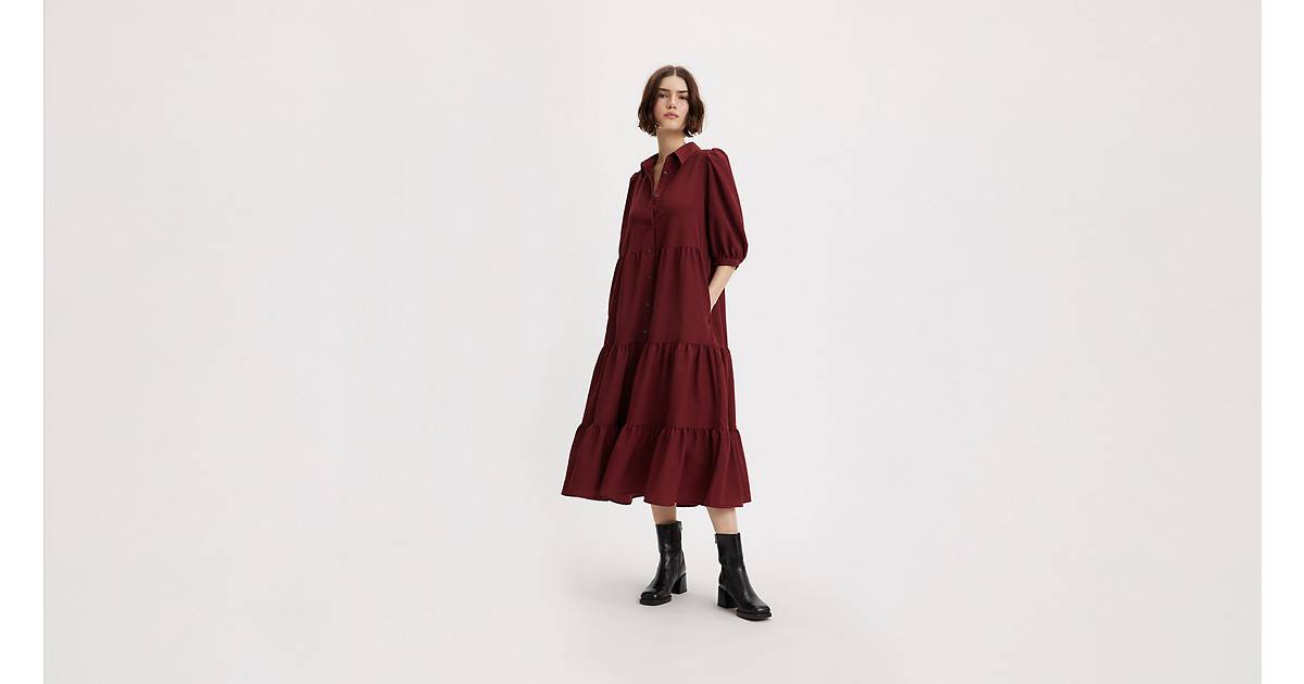 Cynthia Midi Dress - Red | Levi's® US