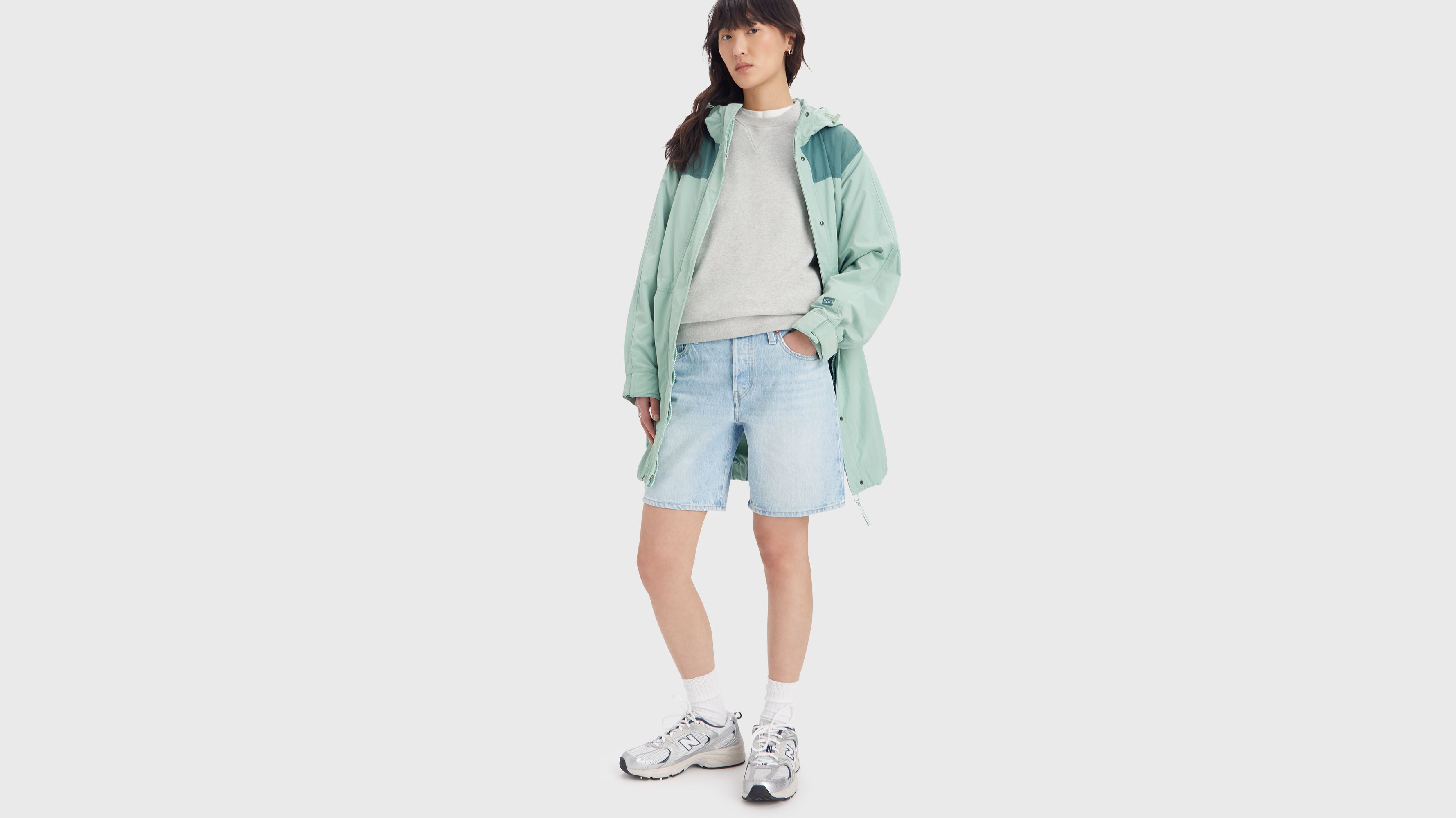 Levi's nylon 4 shop pocket rain jacket