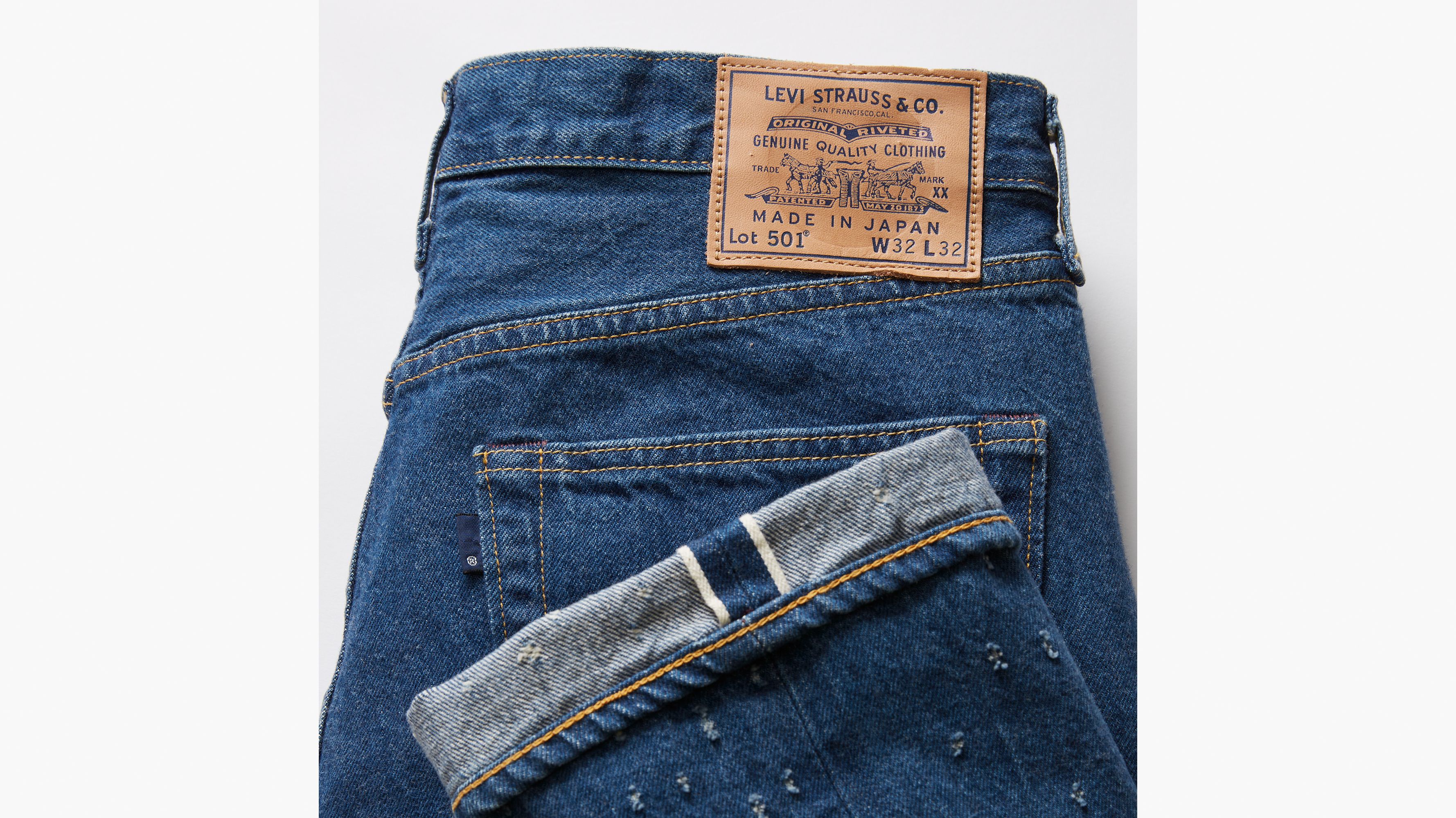 Levi s Made In Japan Jean 501 1980 Bleu Levi s FR