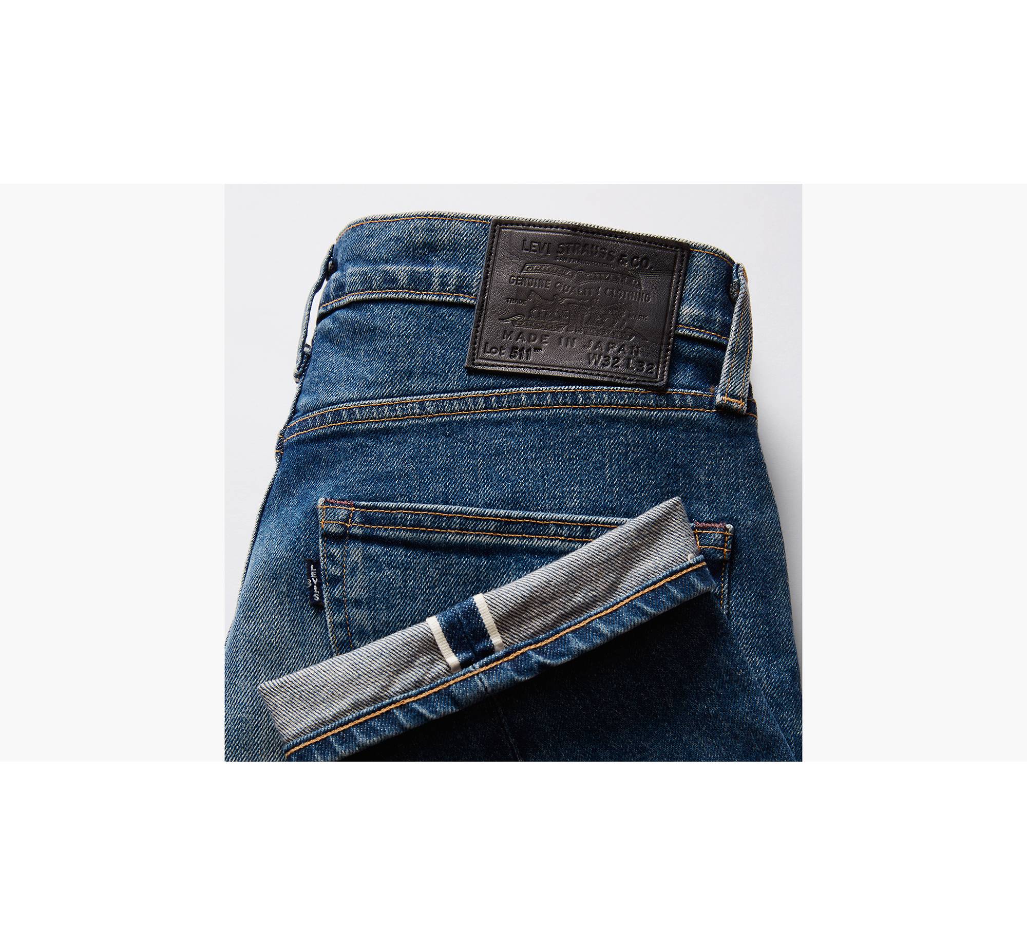 Made In Japan 511™ Slim Fit Selvedge Men's Jeans - Medium Wash 