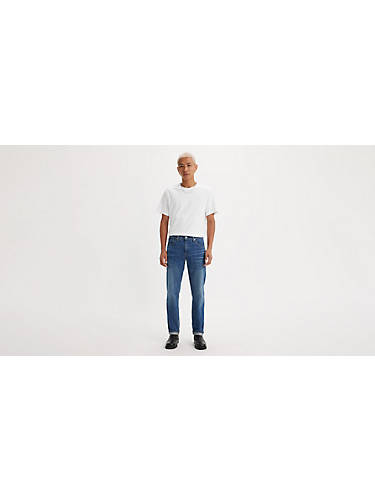 리바이스 Levi Made In Japan 511 Slim Fit Selvedge Mens Jeans,Puruburu - Medium Wash