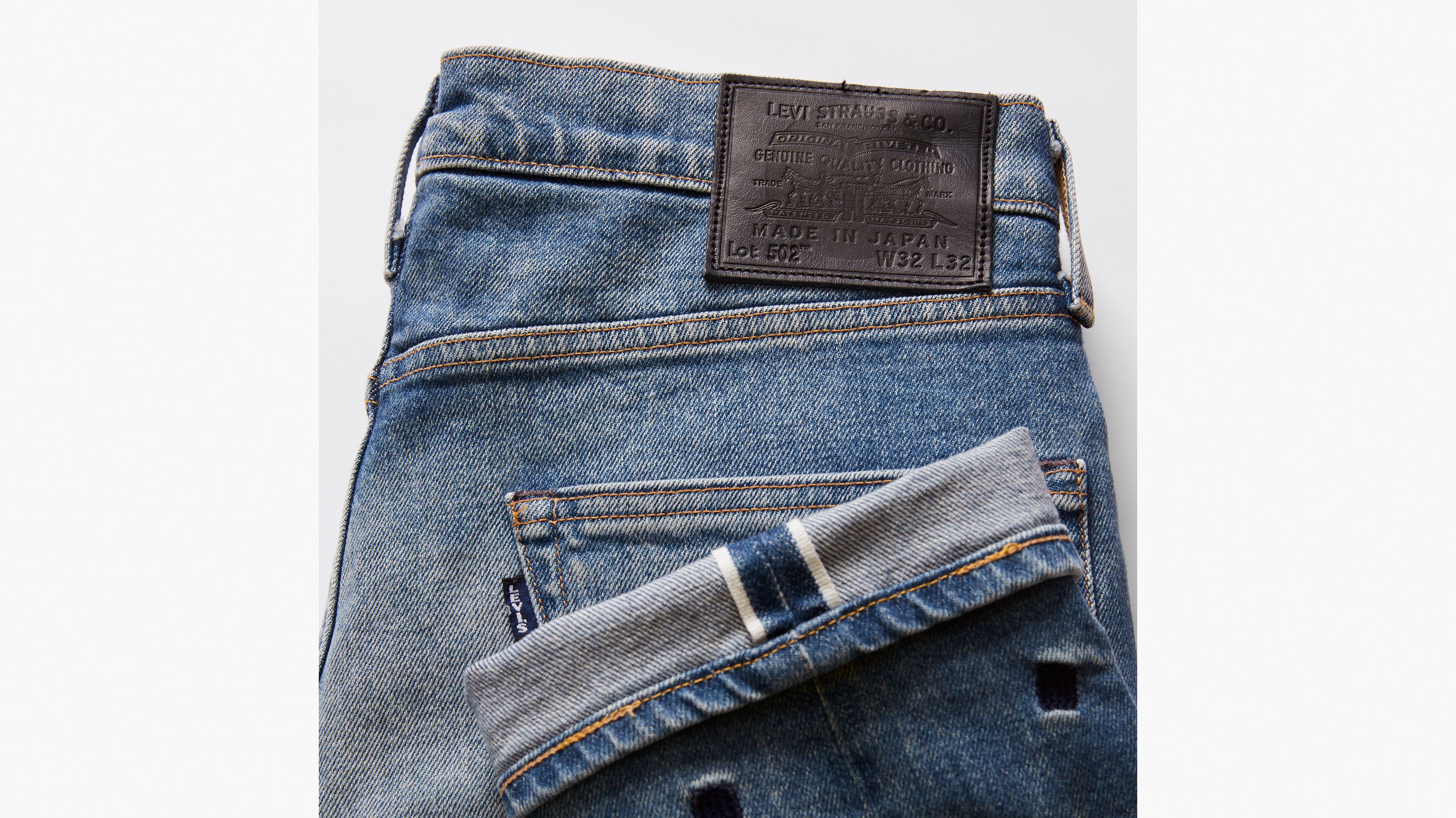 Levi's® Made In Japan 502™ Taper Selvedge Jeans - Blue