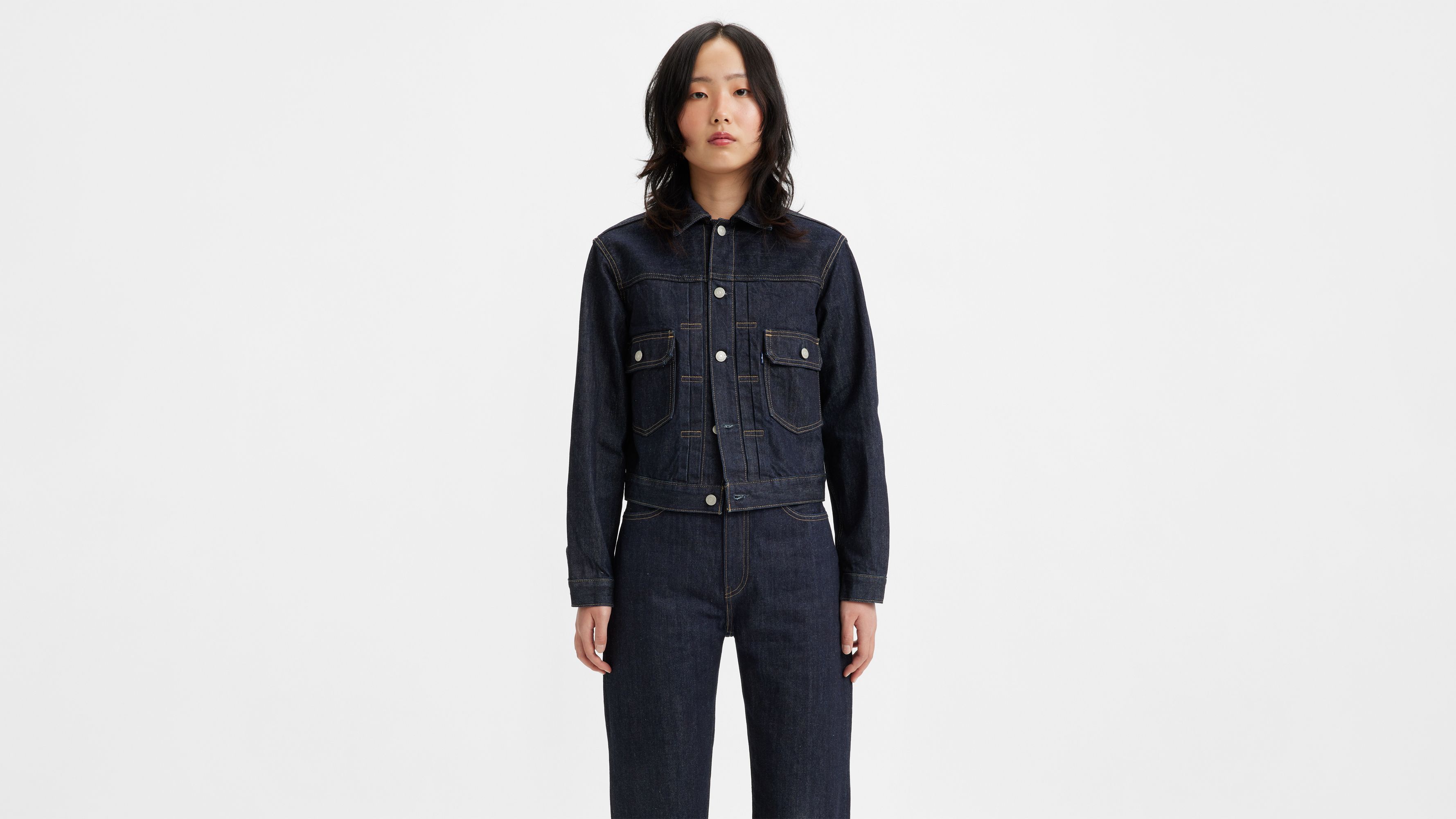 Japanese Selvedge Classic Type Ii Trucker Jacket - Dark Wash