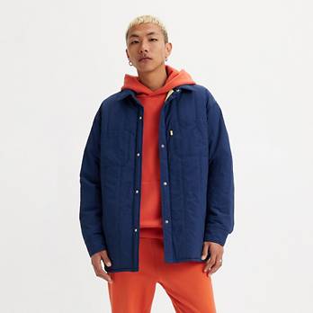 Gold Tab™ Nylon Jackson Worker Overshirt - Blue | Levi's® US Gold Tab™ Nylon Jackson Worker Overshirt - Blue | Levi's® US