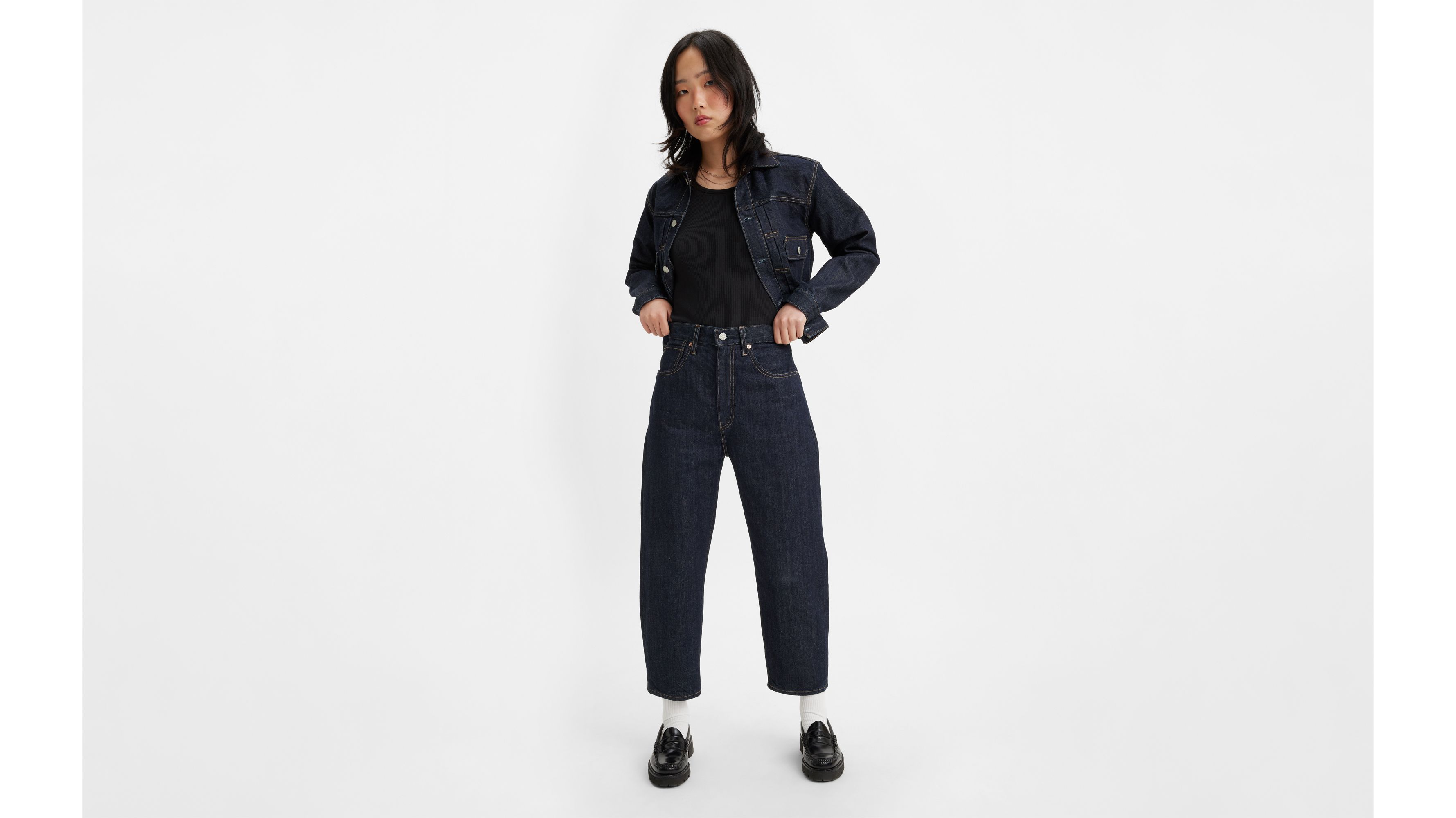 Japanese Selvedge Barrel Women's Jeans - Dark Wash | Levi's® US