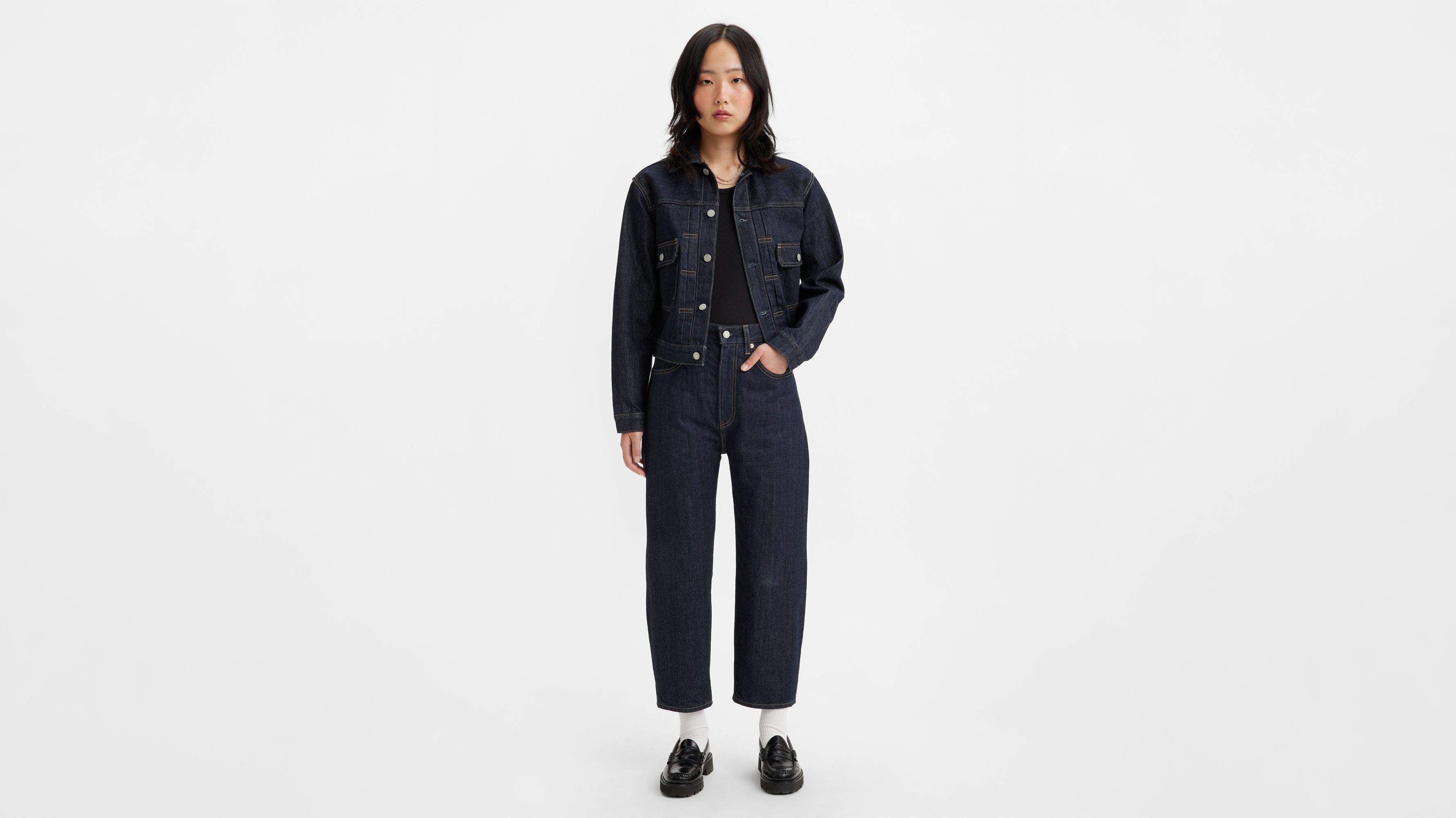 Japanese Selvedge Barrel Women's Jeans - Dark Wash | Levi's® US