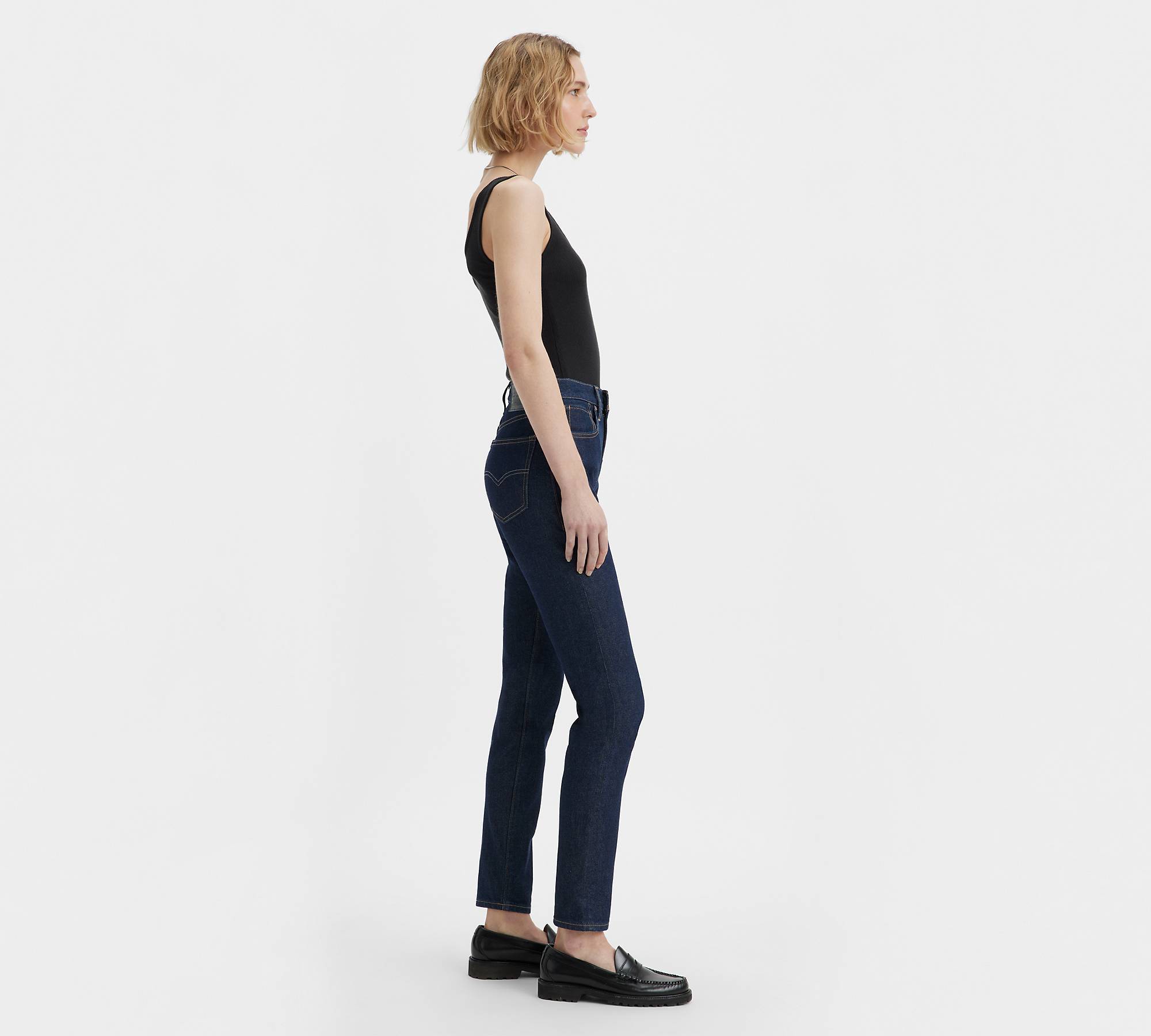 High Rise Slim Jeans - Blue | Levi's® IE