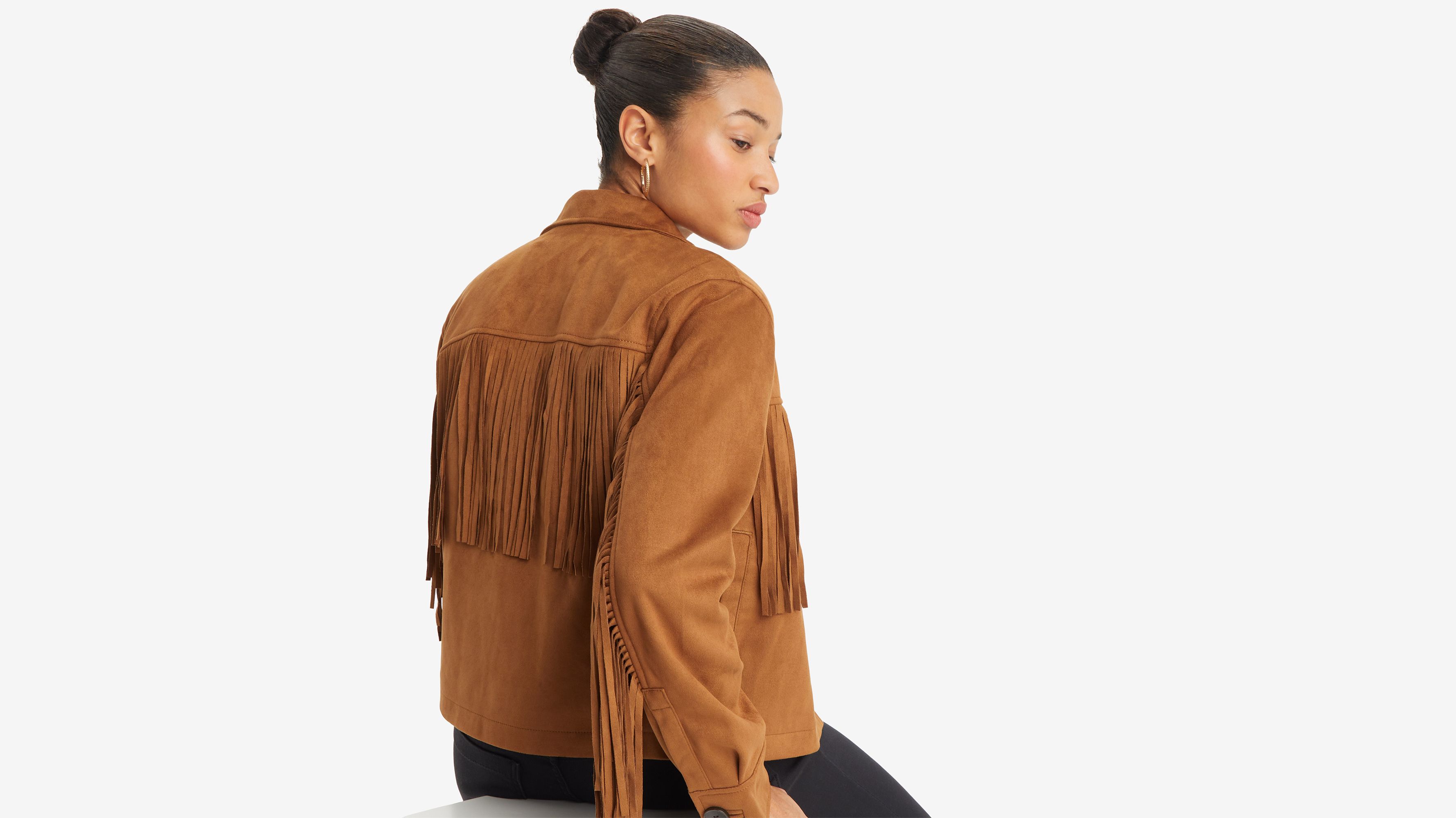 Levis suede jacket womens online