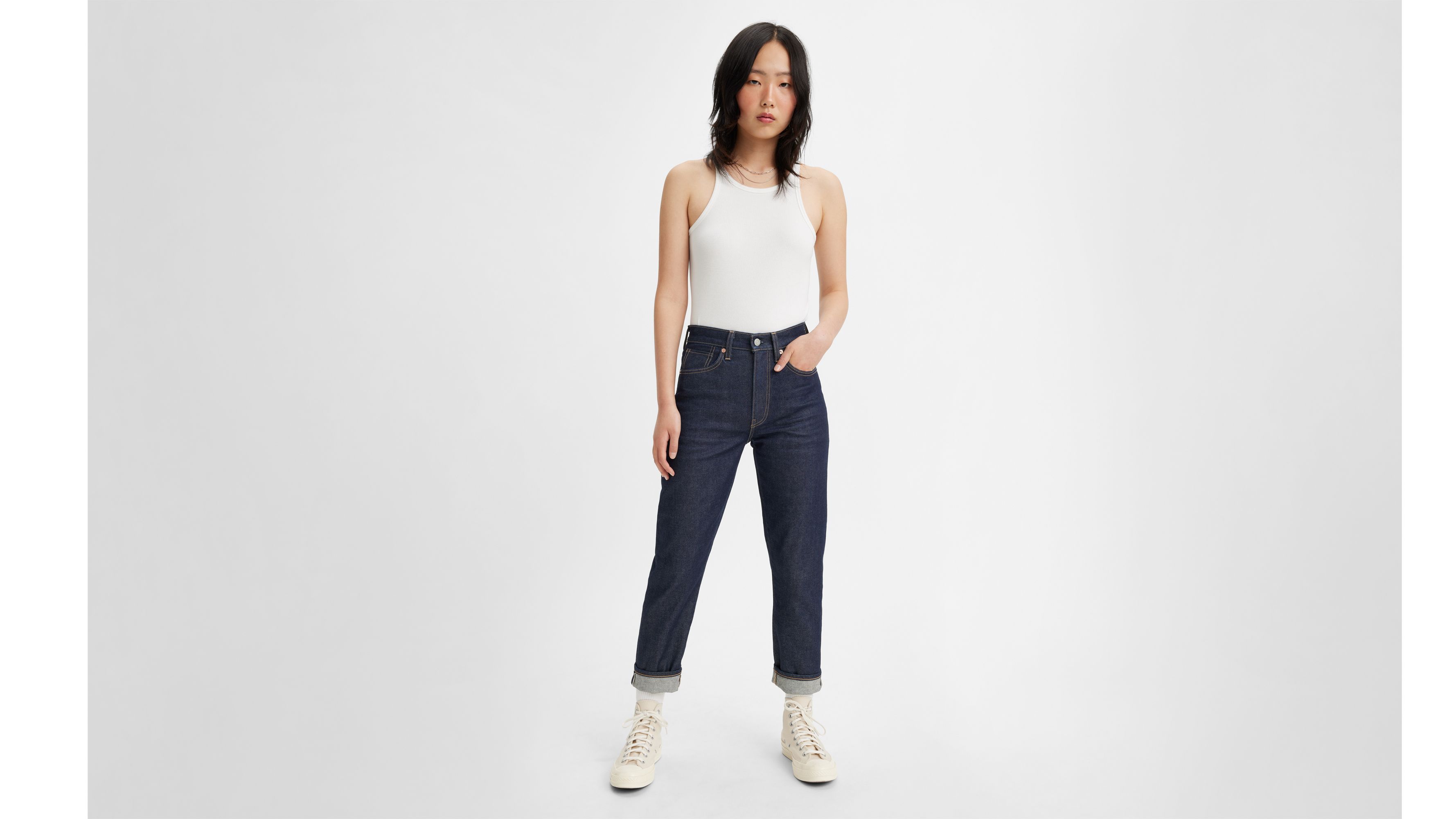 High Rise Boyfriend Jeans Blue Levi s NL