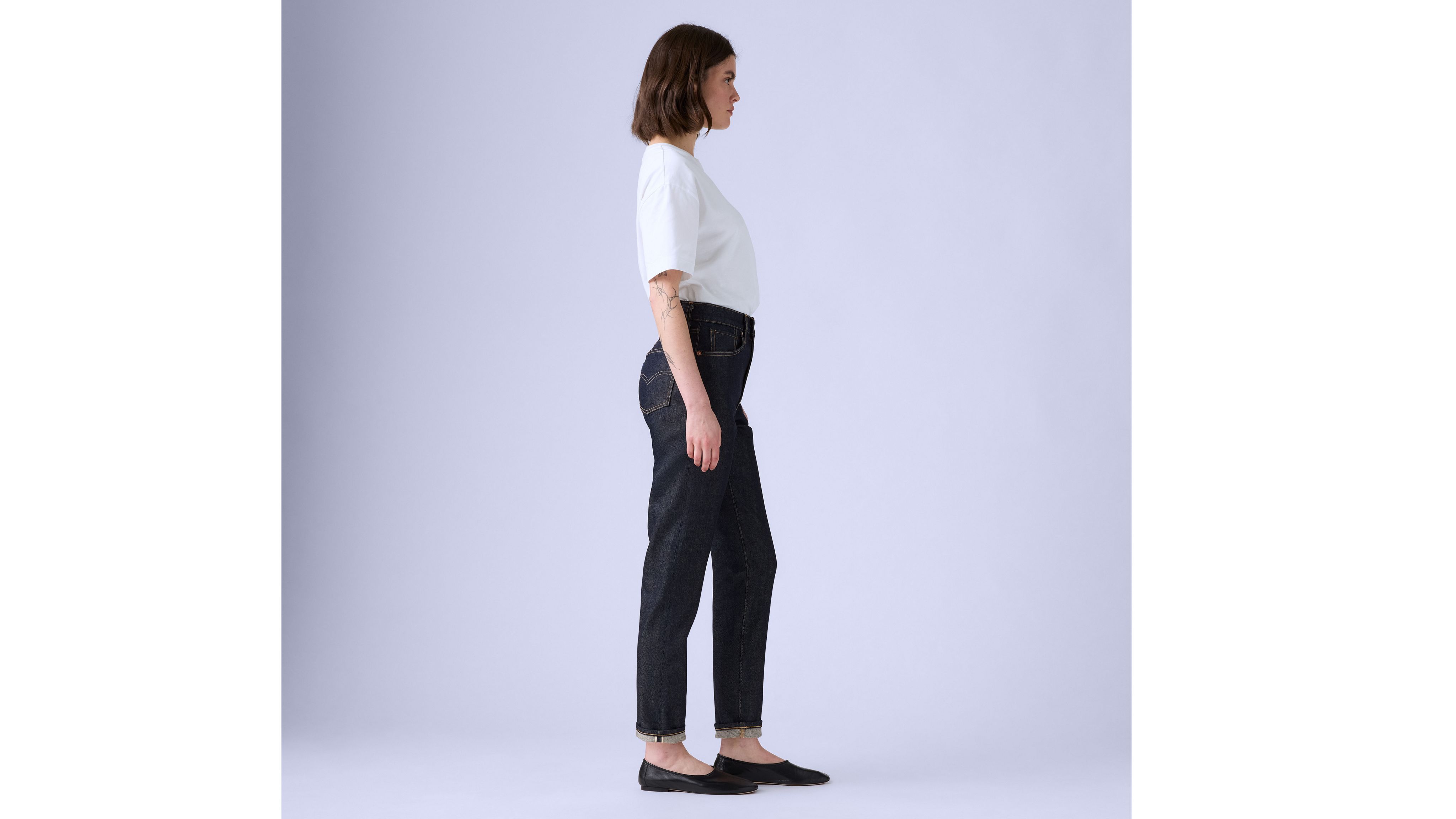 High Rise Boyfriend Jeans Blue Levi s ME