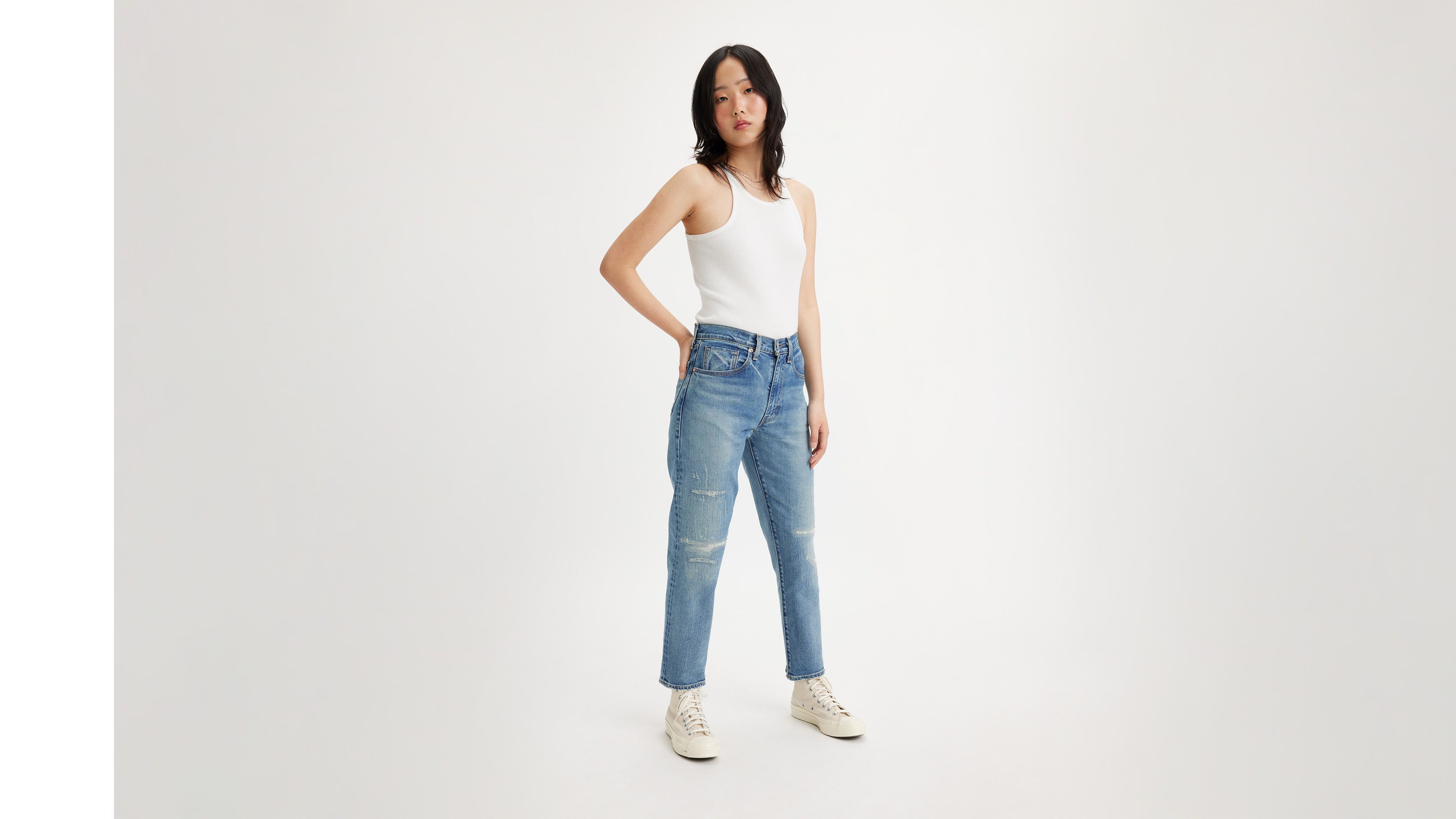 Levi's® Made In Japan High Rise Boyfriend Jeans - Blue | Levi's® GR